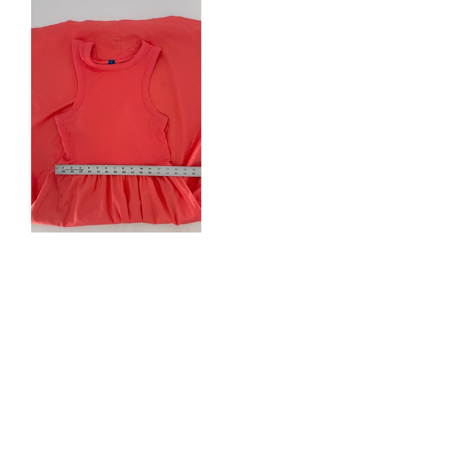 Old Navy Old Navy Dress Women Size L Coral Rib Knit Sleeveless Maxi Boho Preppy Size L / US 10 / IT 46 - 9 Thumbnail