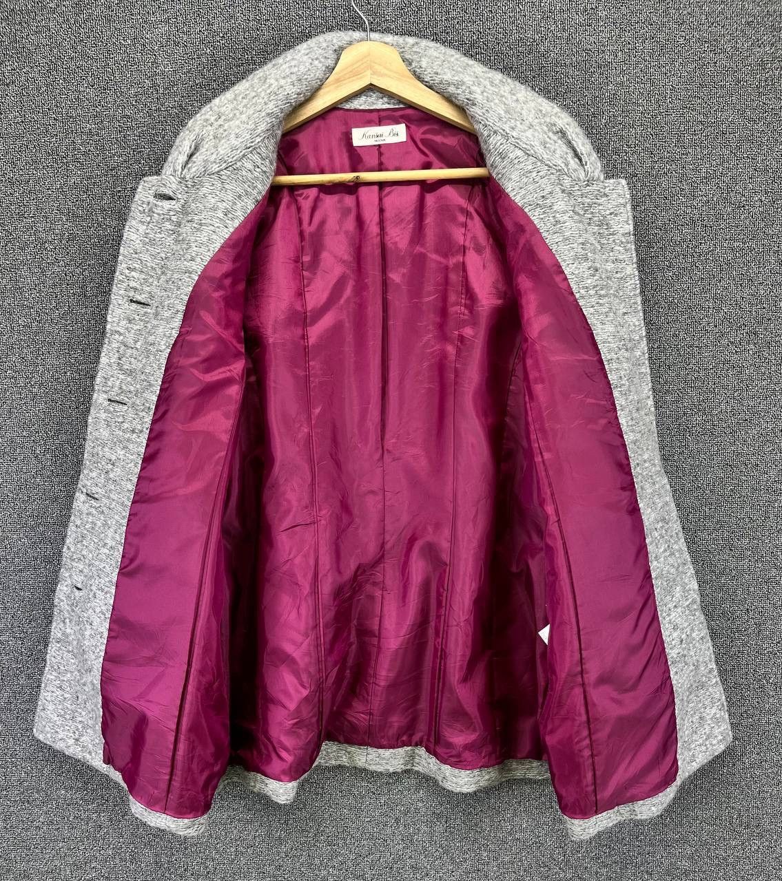 Kansai Yamamoto Vintage Kansai Yamamoto Button Up Wool Long Jacket Size M / US 6-8 / IT 42-44 - 6 Thumbnail