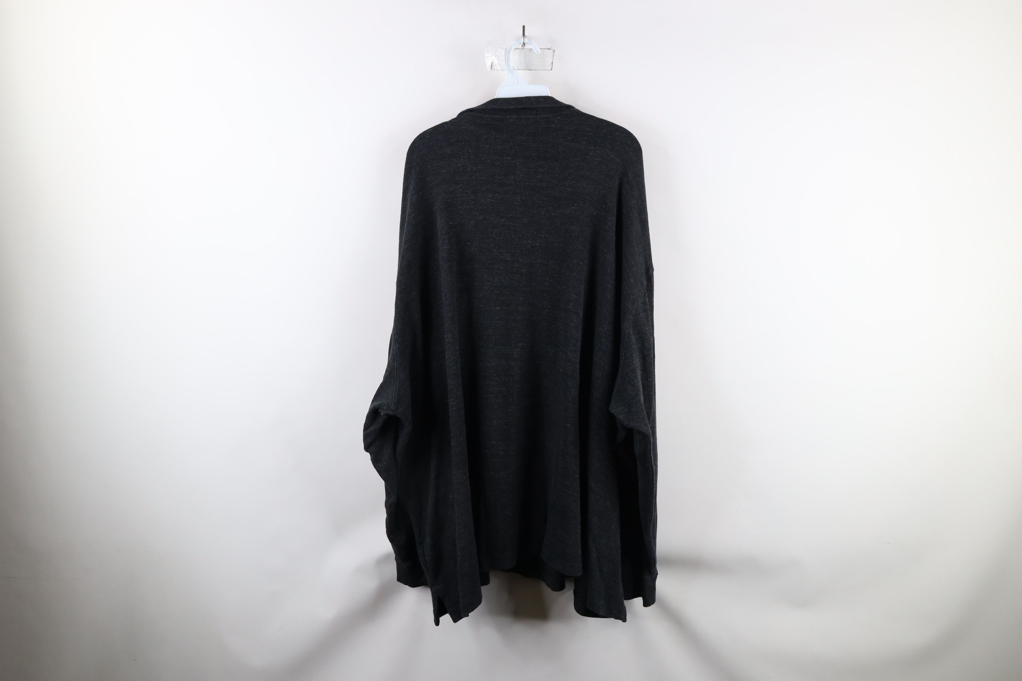 Ralph Lauren × Vintage Ralph Lauren Rib Ribbed Knit Half Zip Sweater Dark Gray Size US XXL / EU 58 / 5 - 7 Thumbnail