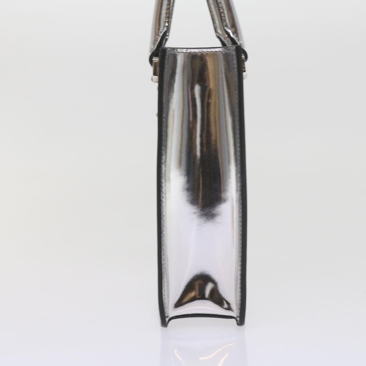 Prada PRADA Hand Bag Metallic Leather Silver Size ONE SIZE - 3 Thumbnail