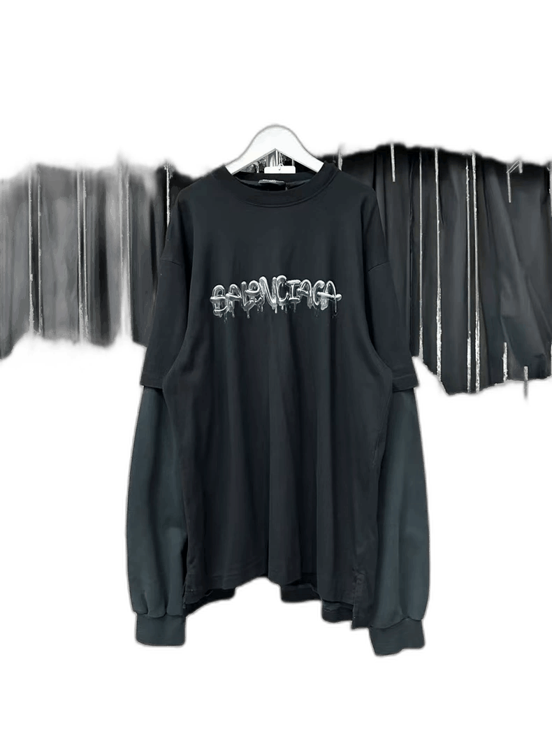 Balenciaga Balenciaga Candy Logo Long Sleeve Shirt-2506 Size US S / EU 44-46 / 1 - 1 Thumbnail