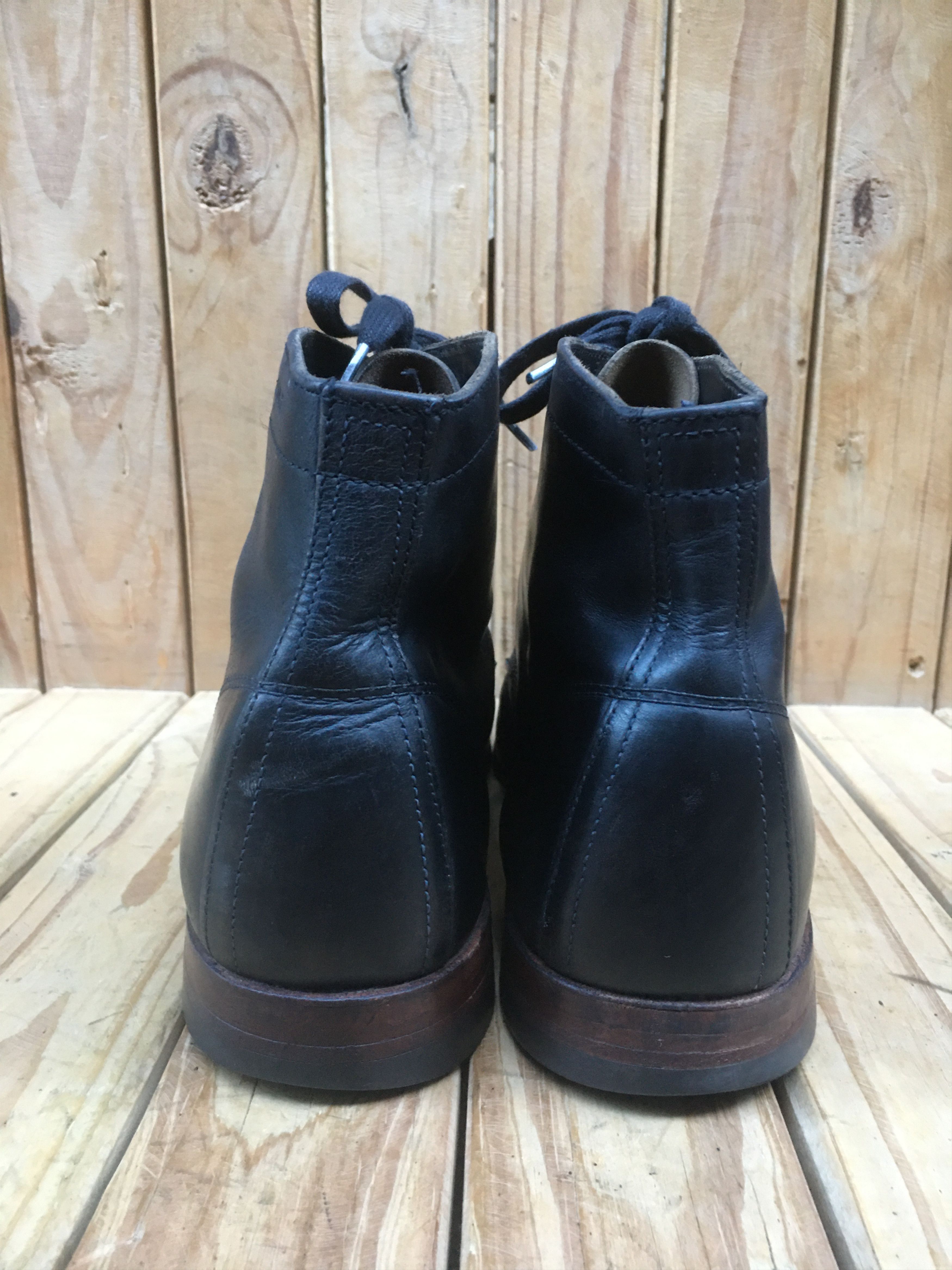 wolverine 1000 miles black leather boots sz US 12 D