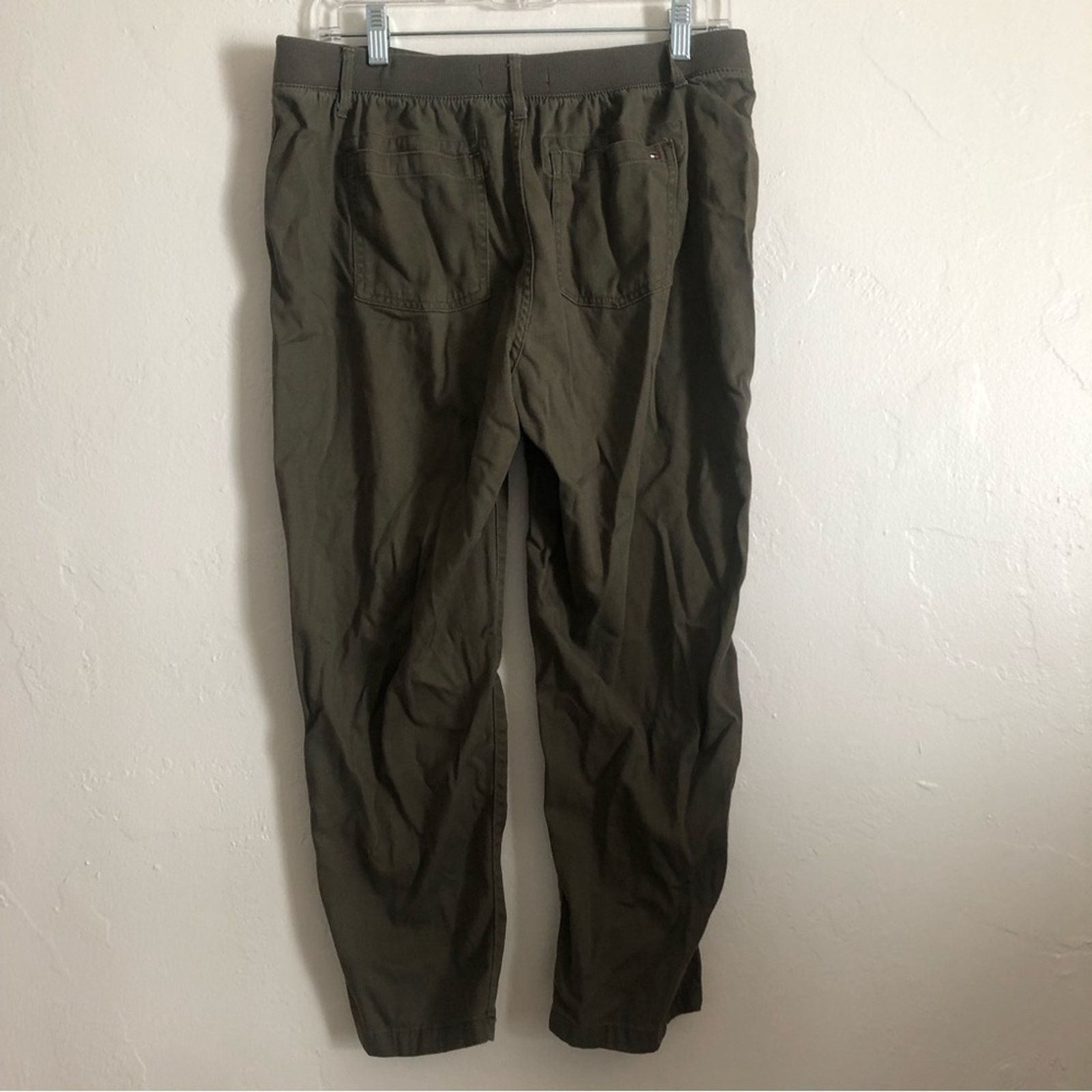 Tommy Hilfiger Tommy Hilfiger Green Cargo Straight Cotton Trouser Pants Size 31" - 6 Thumbnail