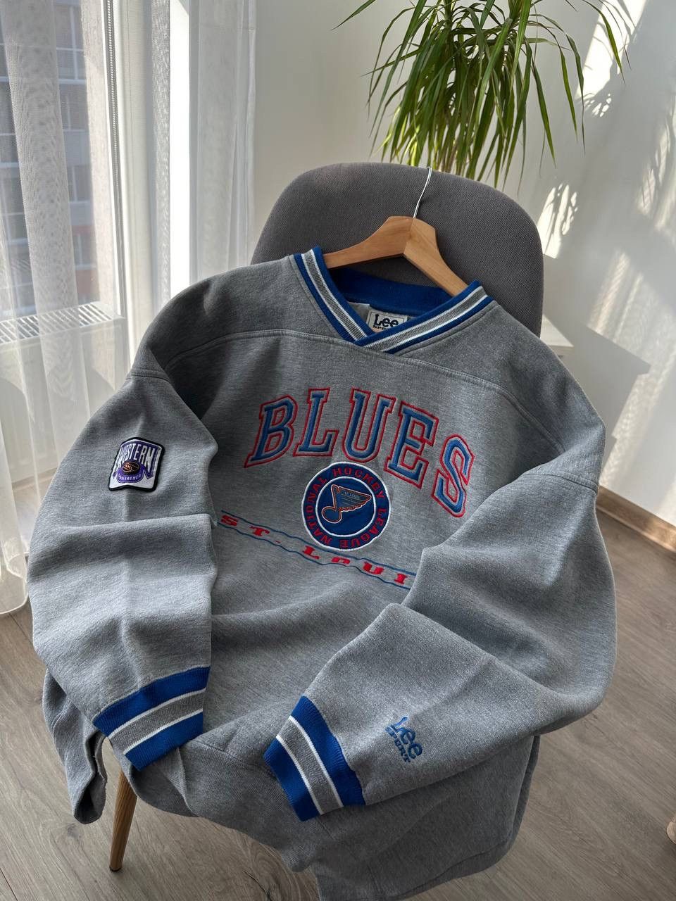 Japanese Brand × Vintage Vintage Blues St.Louis Gray Lee Sports Sweatshirt Size US L / EU 52-54 / 3 - 11 Thumbnail