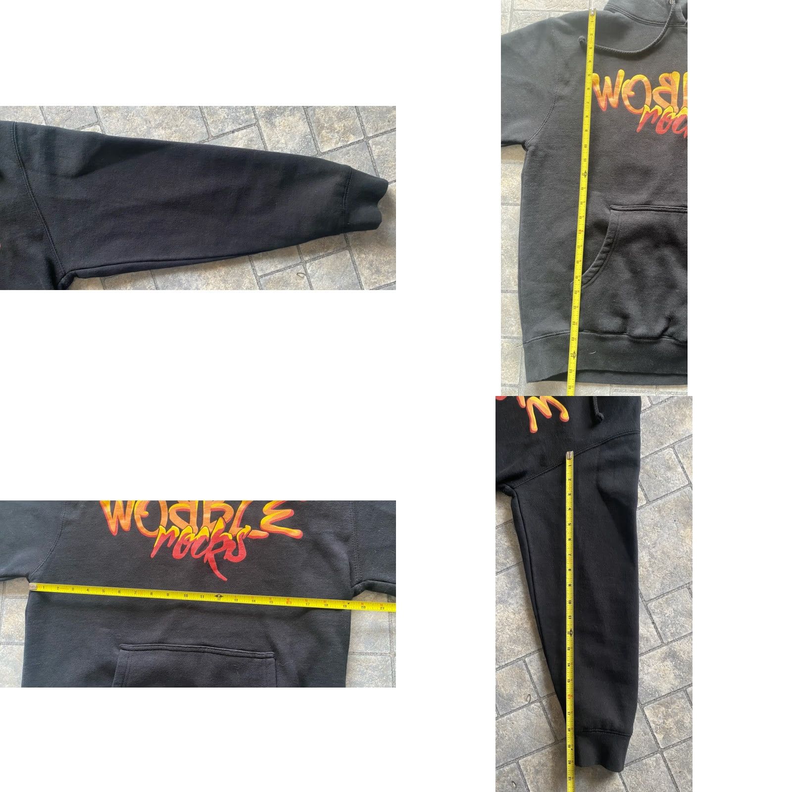 Vintage Ganja White Night Hoodie Mens Small Wobble Rocks Believe In Your Dreams Black Orange Black Elevation Red Rocks Amphitheatre 90s? Wait no. Size US S / EU 44-46 / 1 - 8 Thumbnail