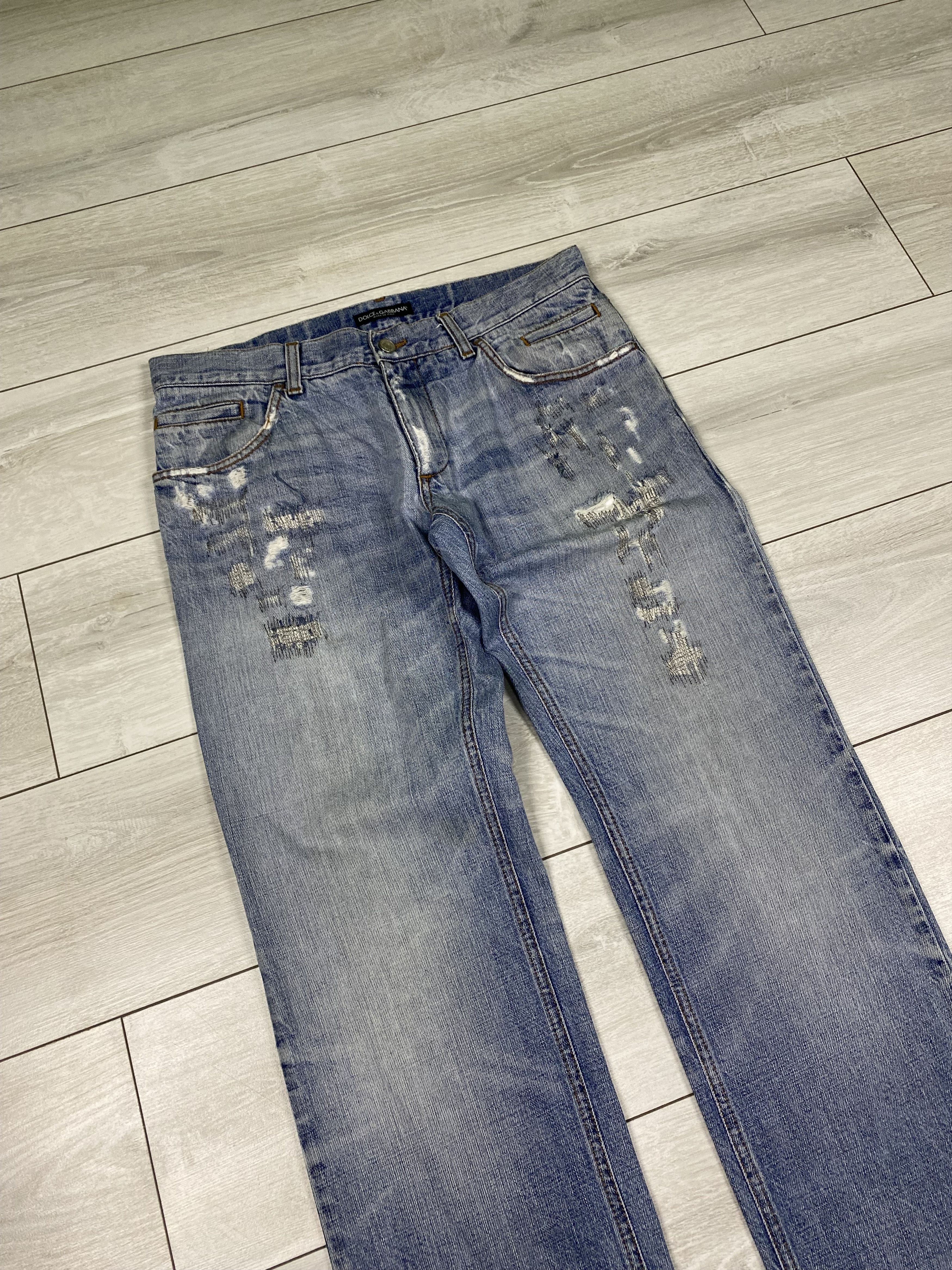 Dolce & Gabbana Vintage Dolce Gabbana distressed washed denim stright jeans Size US 32 / EU 48 - 3 Thumbnail