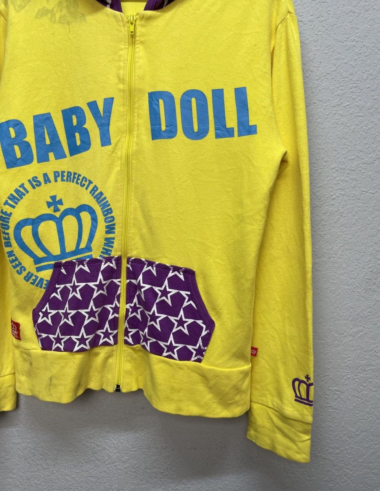 Japanese Brand Vintage Y2K Baby Doll Japanese Style Zip Hoodie Wiwiene Size US M / EU 48-50 / 2 - 5 Thumbnail