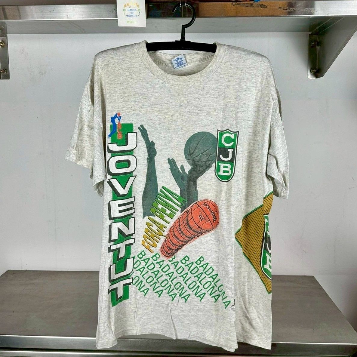 Salem Sportswear × Vintage Vtg 90s CJB Joventut Spanish Basketball AOP Wraparound Tee Size US XL / EU 56 / 4 - 1 Thumbnail