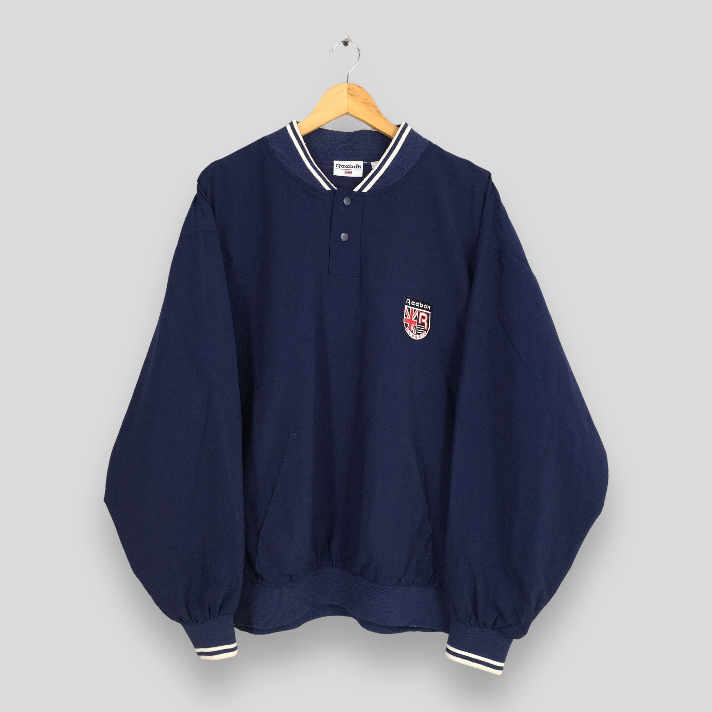 Reebok Vintage Retro Reebok Sports Windbreaker Jacket Large Size US L / EU 52-54 / 3 - 1 Thumbnail