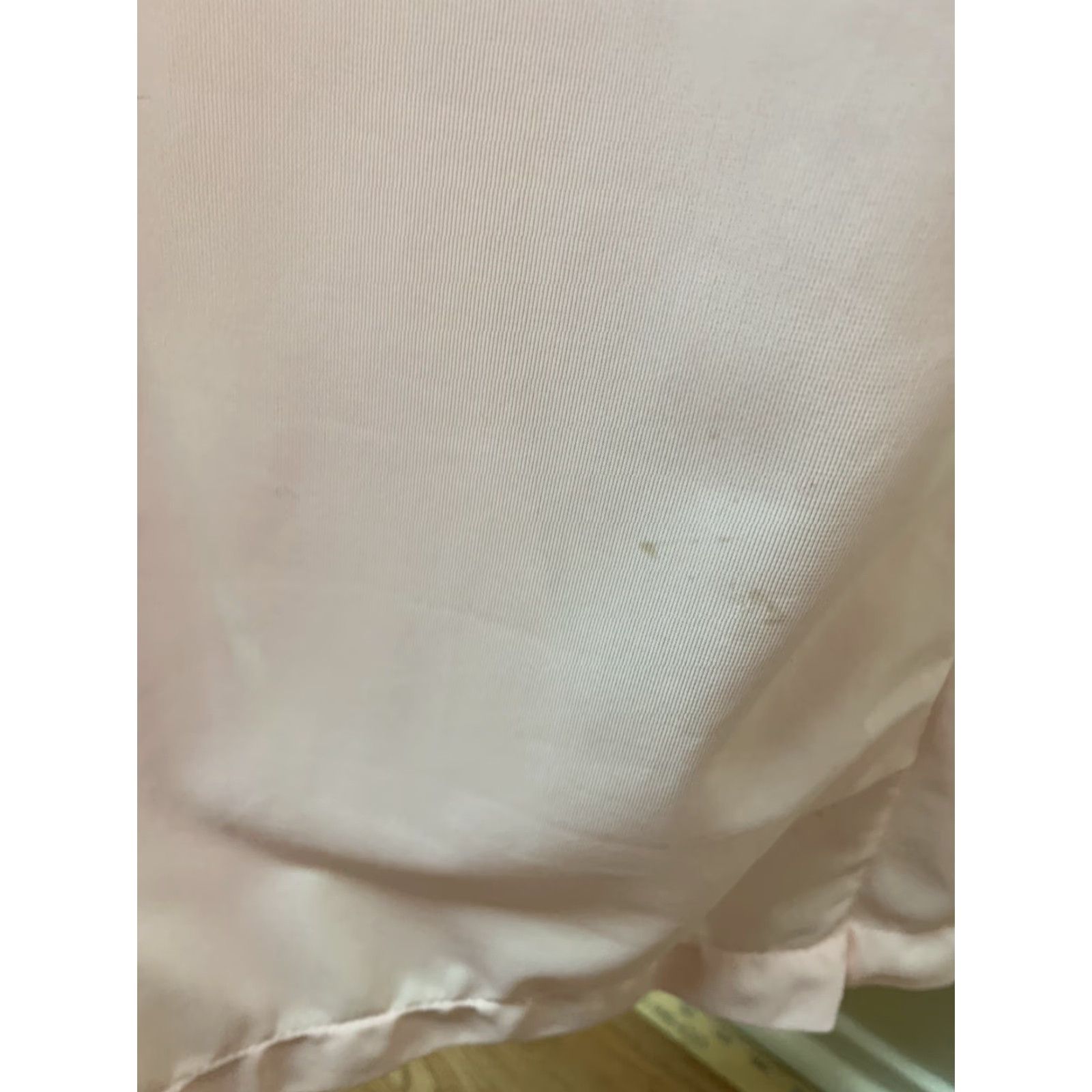 Bell VINTAGE Pink Bell Sleeve Silky Nylon Lace Embroidered Floral Peignoir Robe M Size ONE SIZE - 5 Thumbnail