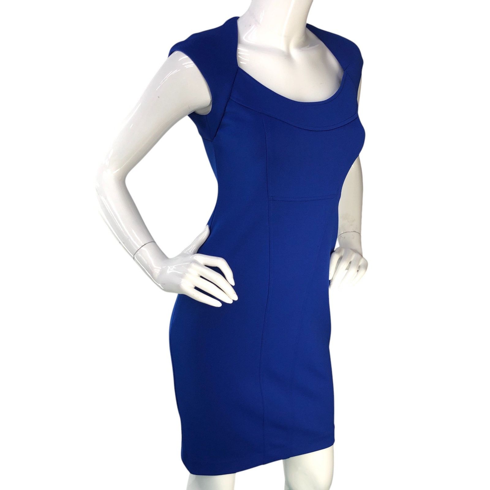 MAGGY LONDON Maggy London Size 2P Dress Open Back Scoop Neck Royal Blue Size XS / US 0-2 / IT 36-38 - 11 Thumbnail