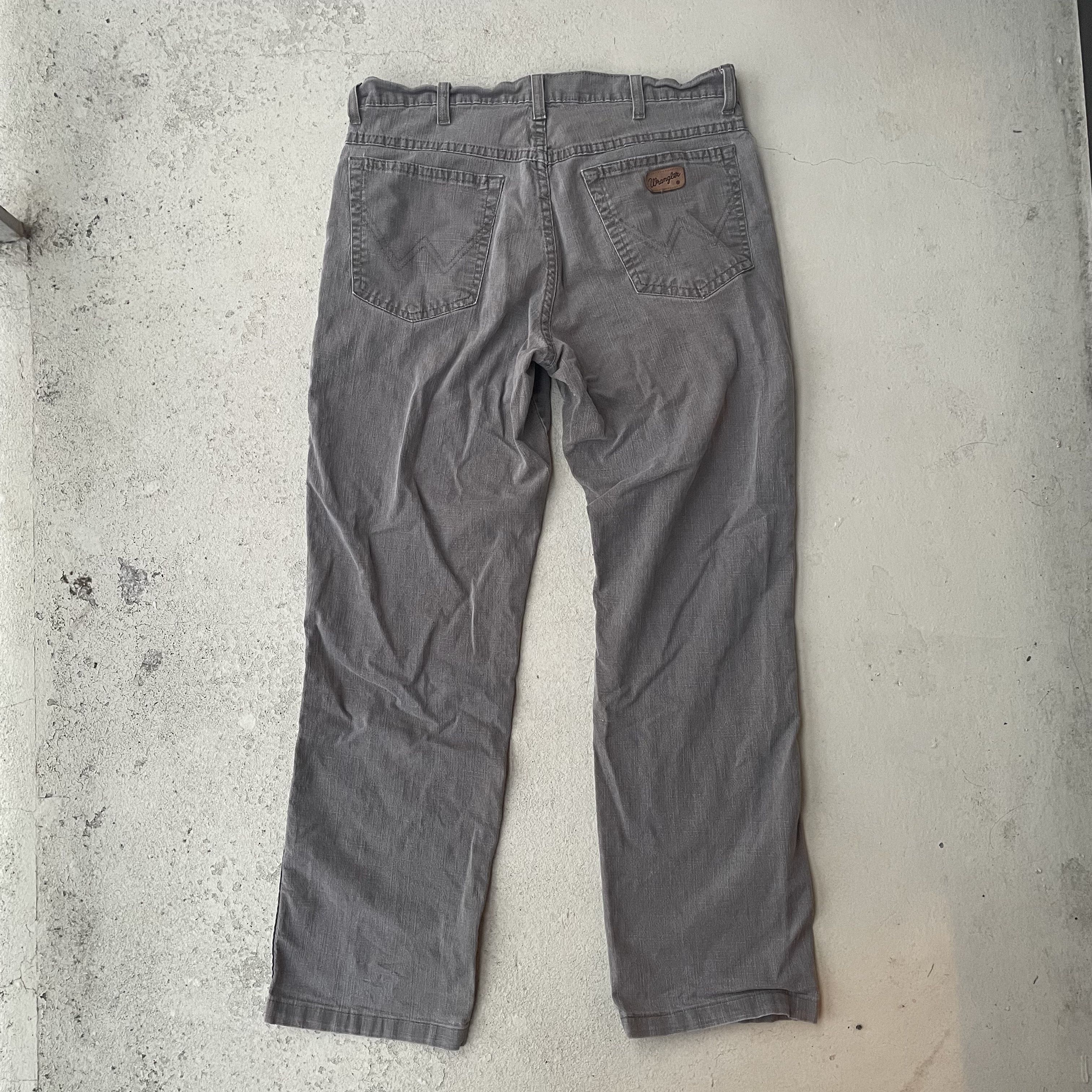 Wrangler Wrangler Texas Stretch Gray Pants W33 L34 Size US 33 - 4 Thumbnail