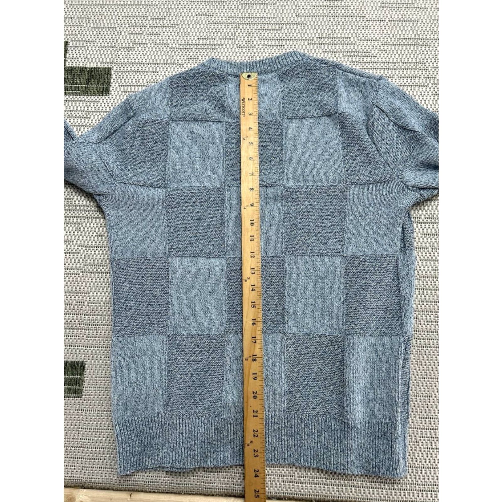 Wallace & Barnes Wallace & Barnes Sweater Mens Small Blue Cotton Blend Knit Pullover Size US S / EU 44-46 / 1 - 7 Thumbnail
