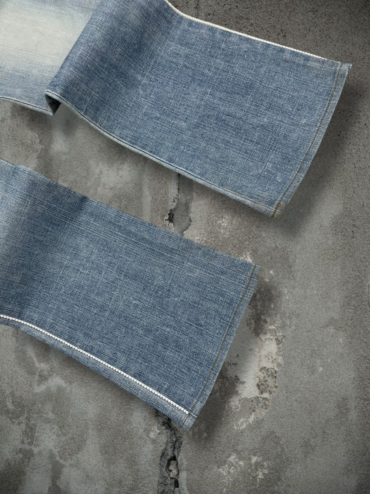 Yohji Yamamoto Vintage Japan Designer Yohji Yamamoto Ined Flared Blue Denim Size US 30 / EU 46 - 5 Thumbnail