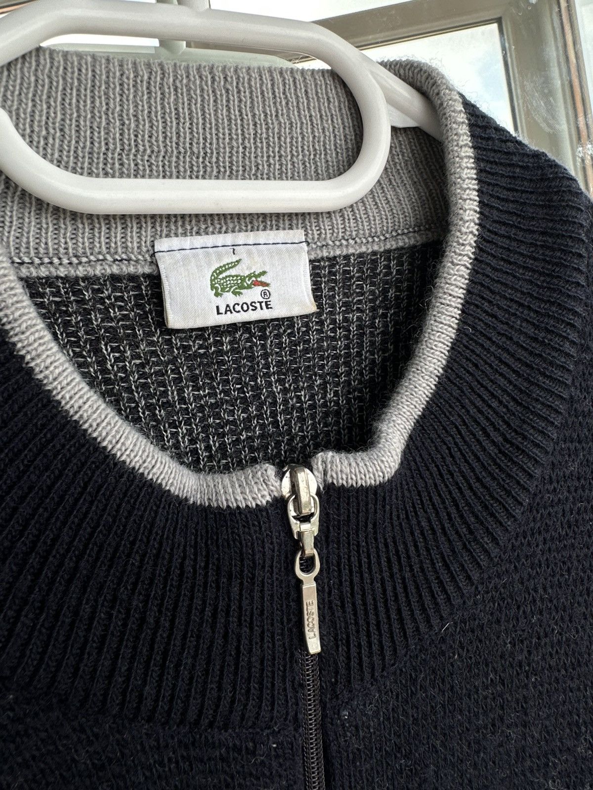 Lacoste Lacoste Full Zip Wool Blend Sweater Navy Blue Size 7 L Large Size US M / EU 48-50 / 2 - 6 Thumbnail