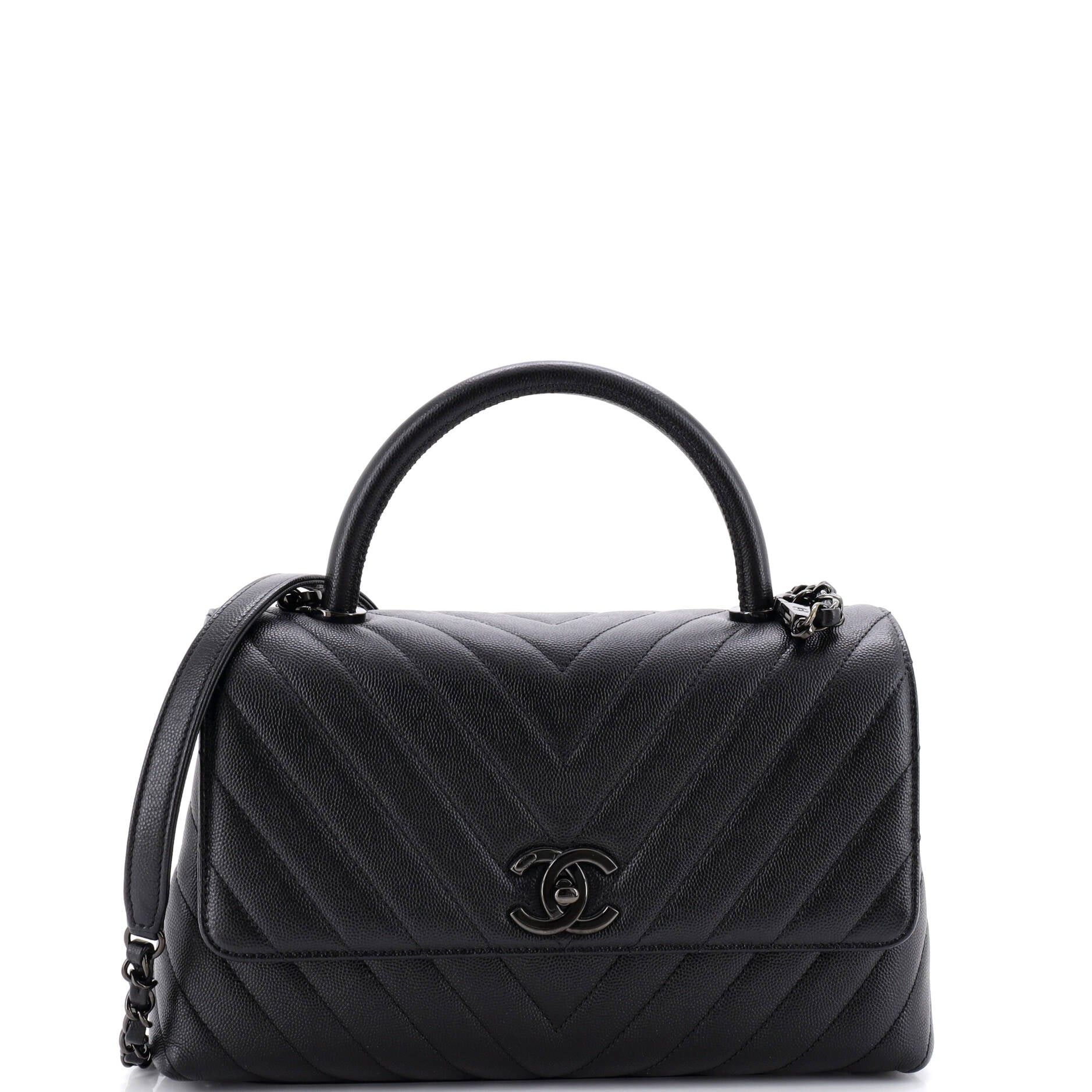 Chanel So Black Coco Top Handle Bag Size ONE SIZE - 1 Thumbnail