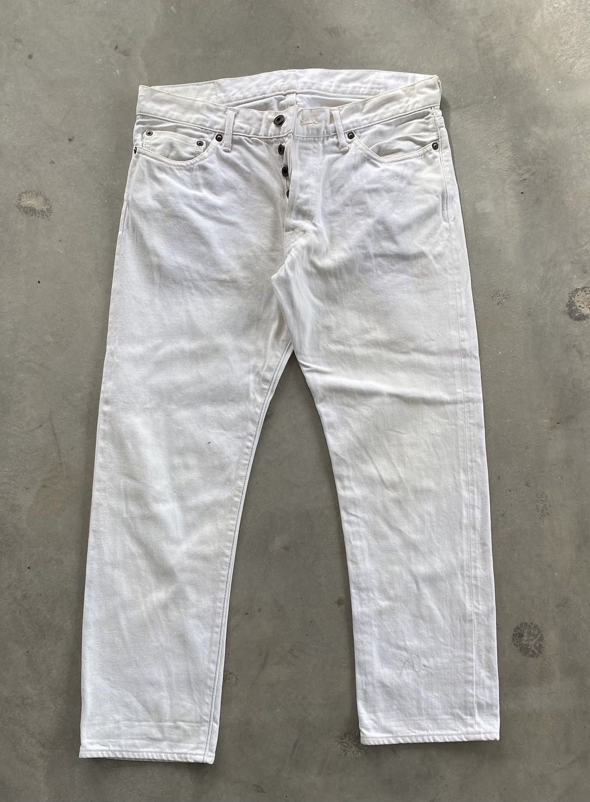 Japanese Brand × Vintage JAPAN BLUE WHITE SELVEDGE DENIM Size US 33 - 1 Thumbnail