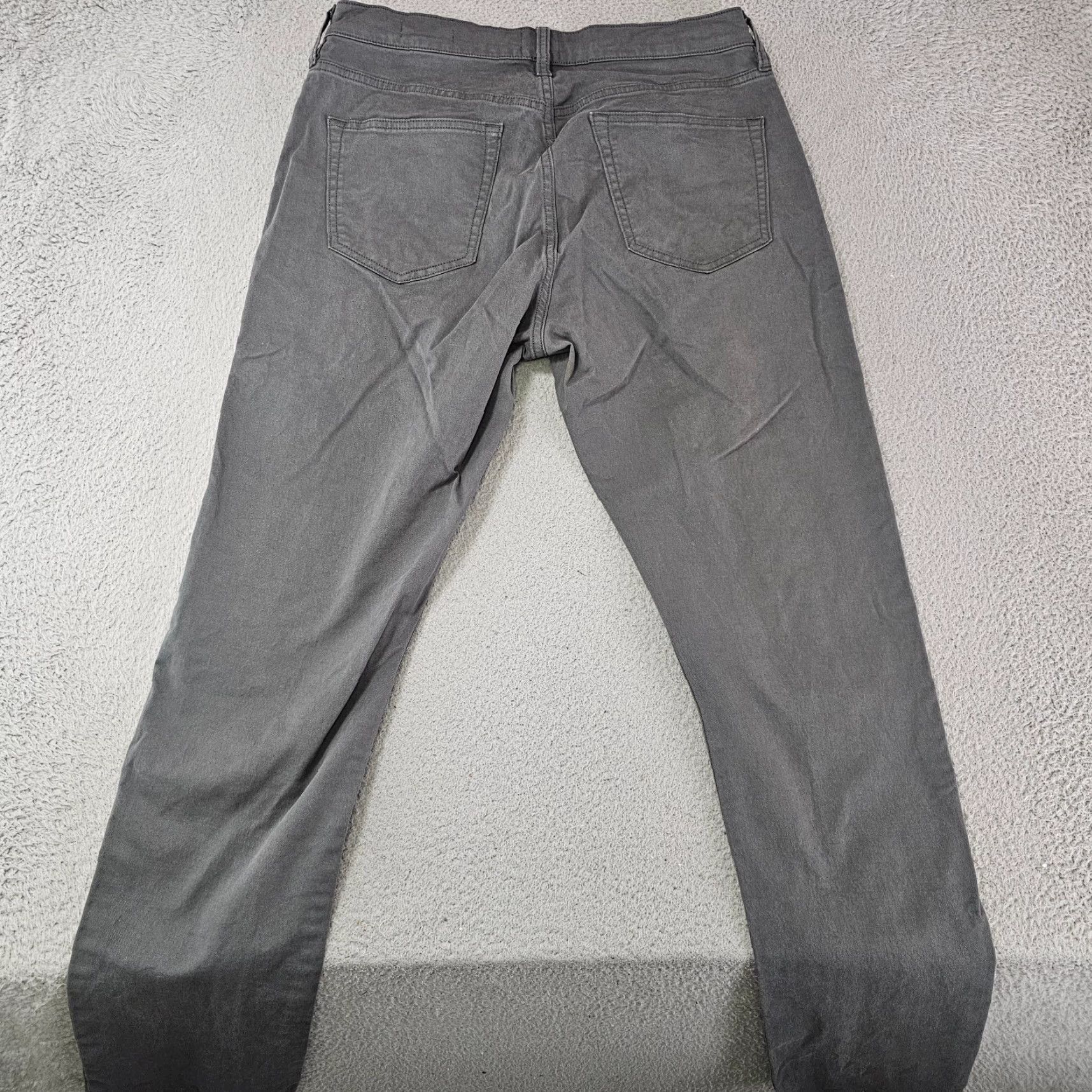 Flint And Tinder Flint and Tinder Jeans Mens Slim Tapered 31x30 Grey Denim Zip Button 5-Pocket City Preppy Modern Stretch Size US 31 - 7 Thumbnail