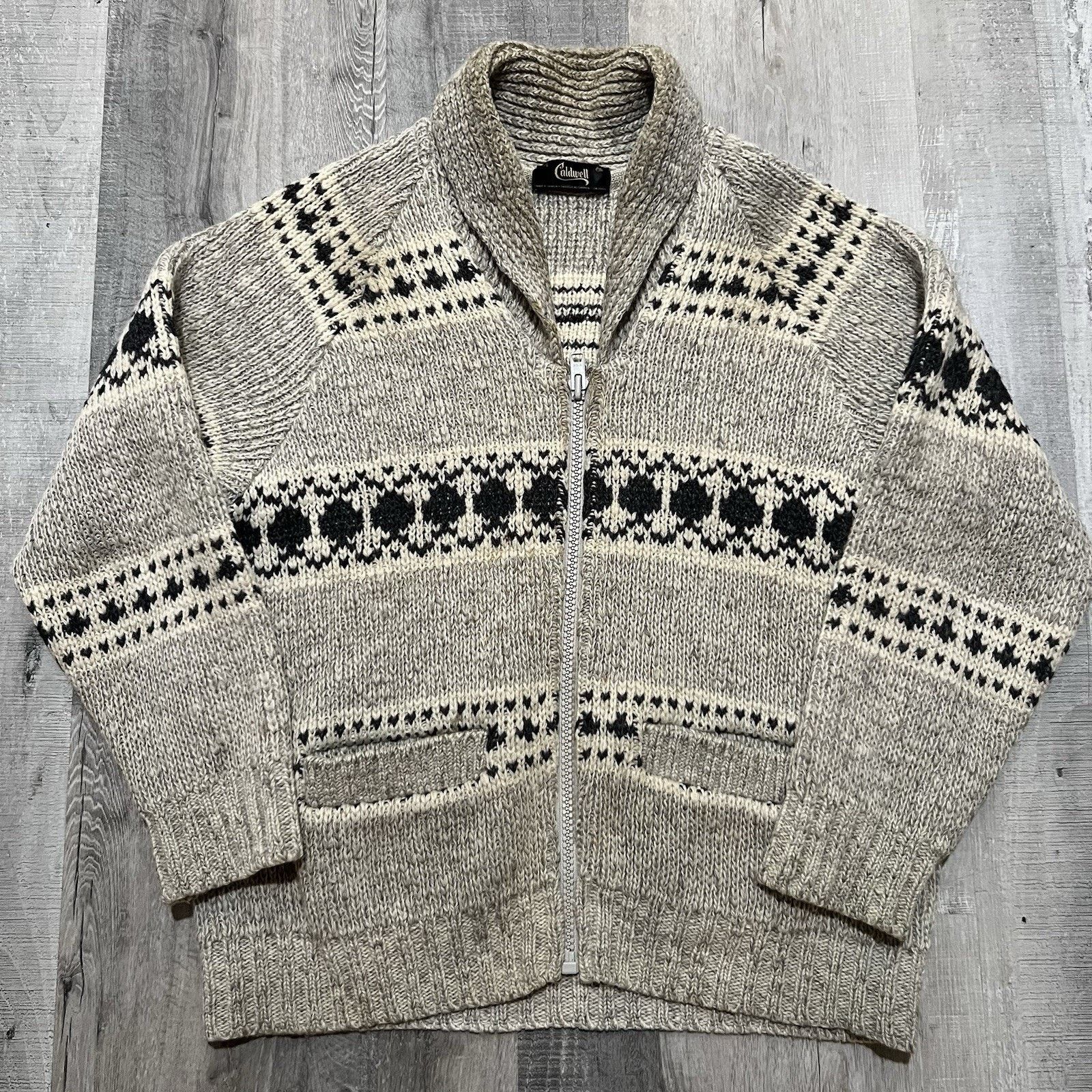 Knitwear Cowichan Sweater Pattern Canadian Living 80s/90s Caldwell