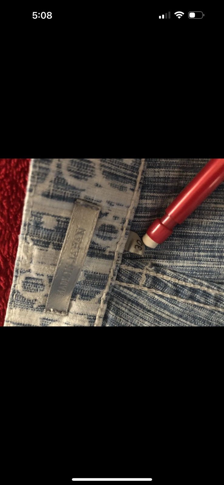 Dior CHRISTIAN DIOR OBLIQUE KASURI COTTON DENIM 30 Size US 30 / EU 46 - 5 Thumbnail