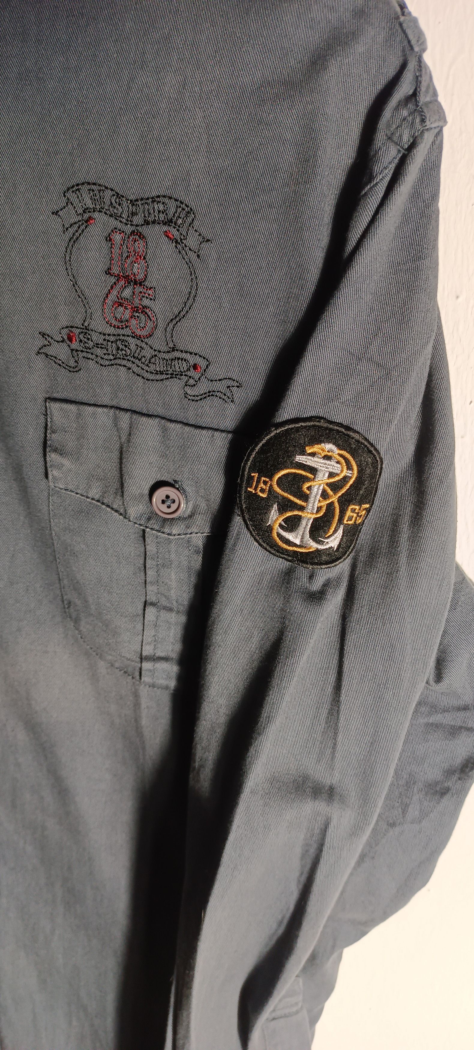 Japanese Brand Japanese Brand Spice Island Button Ups Military design Size US L / EU 52-54 / 3 - 6 Thumbnail