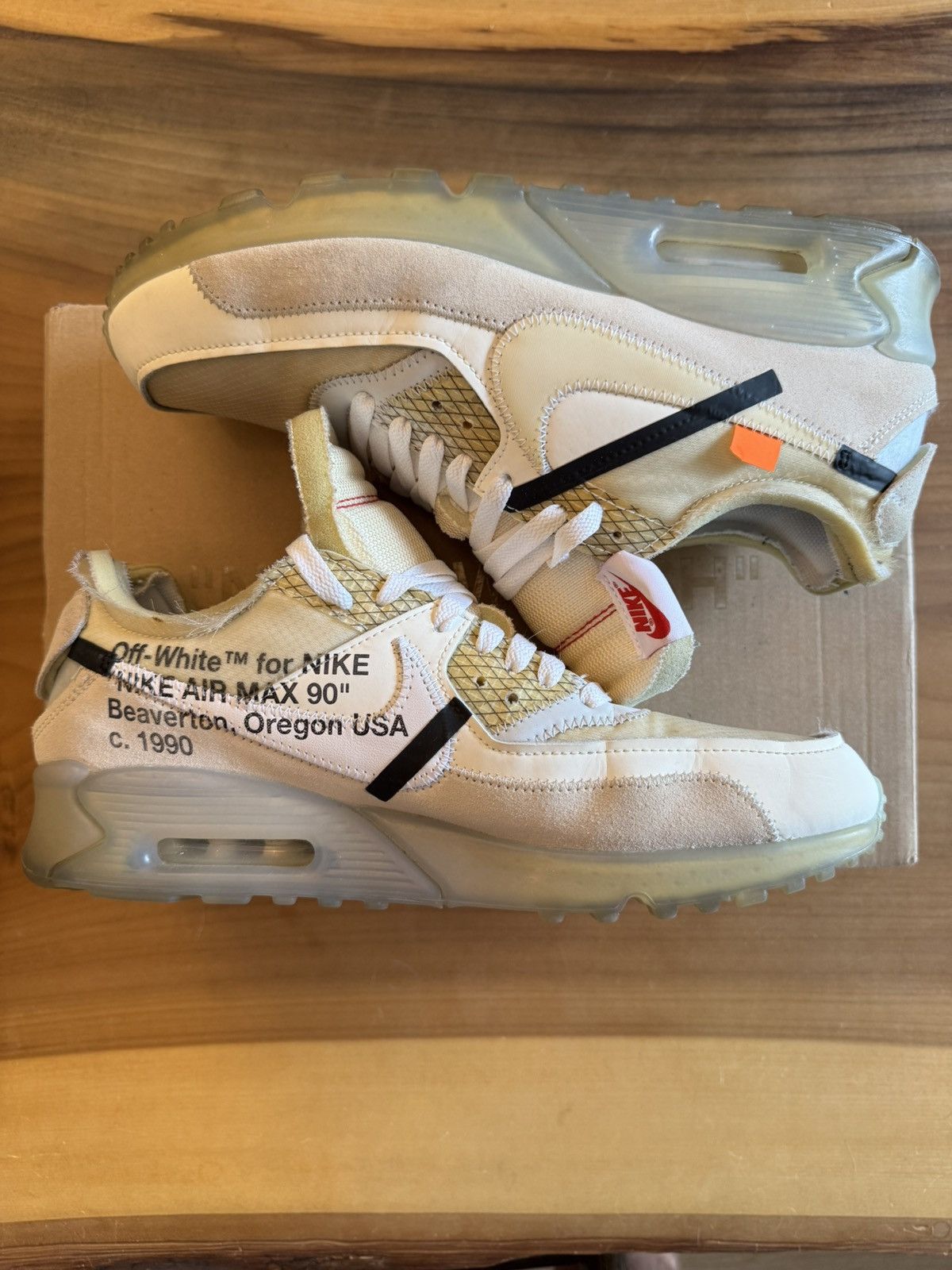 Nike × Off-White Off-White x Nike Air Max 90 Size US 10 / EU 43 - 2 Thumbnail