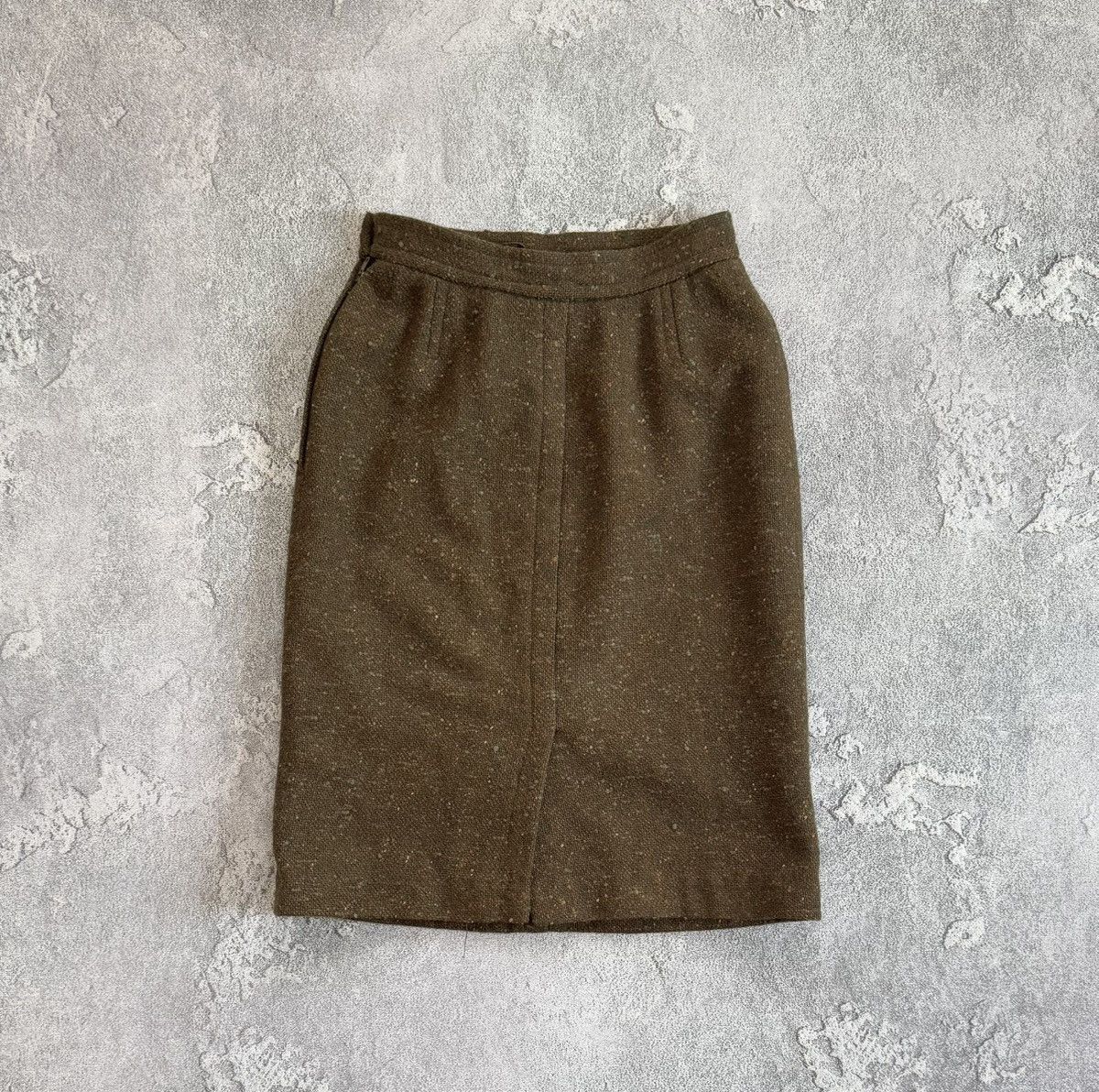 Vintage × Yves Saint Laurent Yves Saint Laurent 34size wool vintage tweed skirt pencil Size 24" / US 00 / IT 34 - 8 Thumbnail