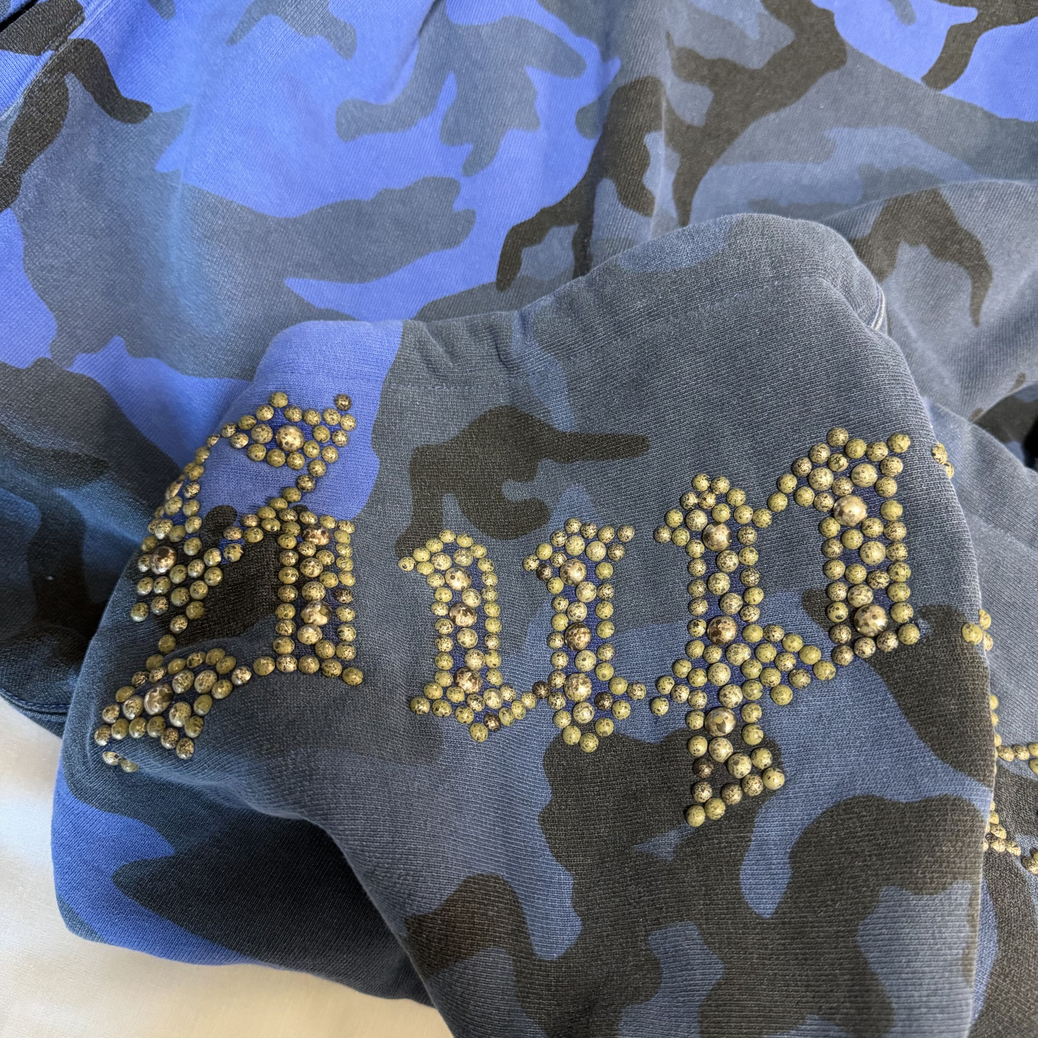 Supreme Overdyed Studded Hoodie Size US L / EU 52-54 / 3 - 10 Thumbnail