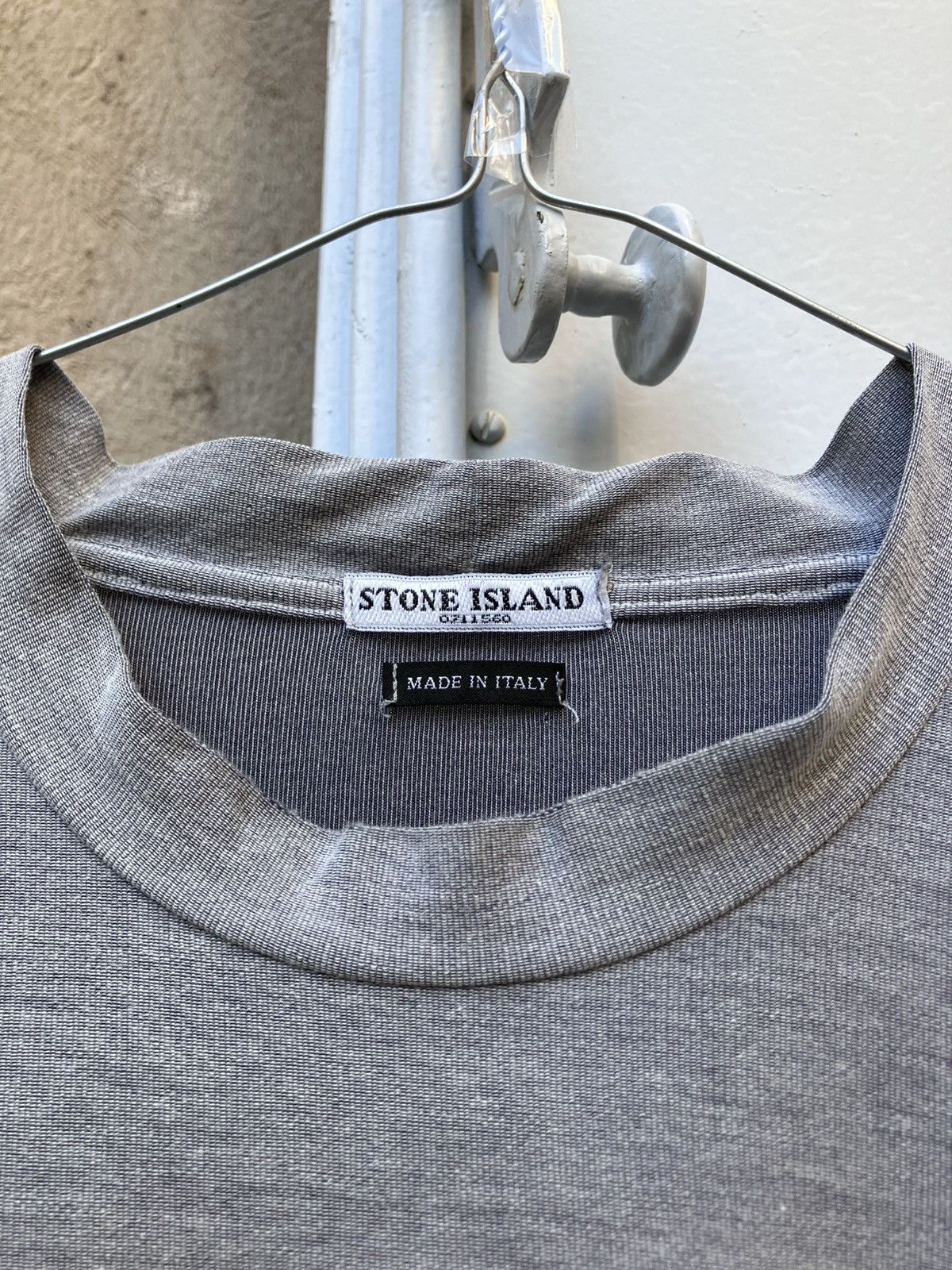 Stone Island Rare Vintage Stone Island Scripted Logo Longsleeve Shirt Size US L / EU 52-54 / 3 - 3 Thumbnail