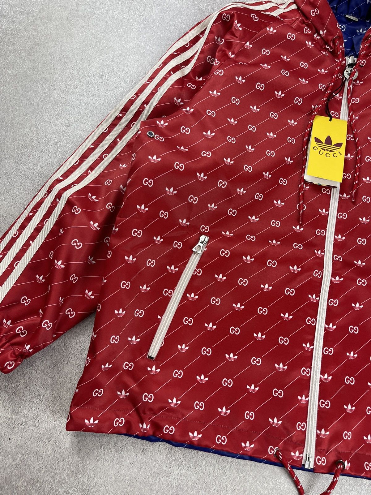 Gucci Adidas x Gucci Reversible Jacket Red/Blue Size 40 Size S / US 4 / IT 40 - 5 Thumbnail