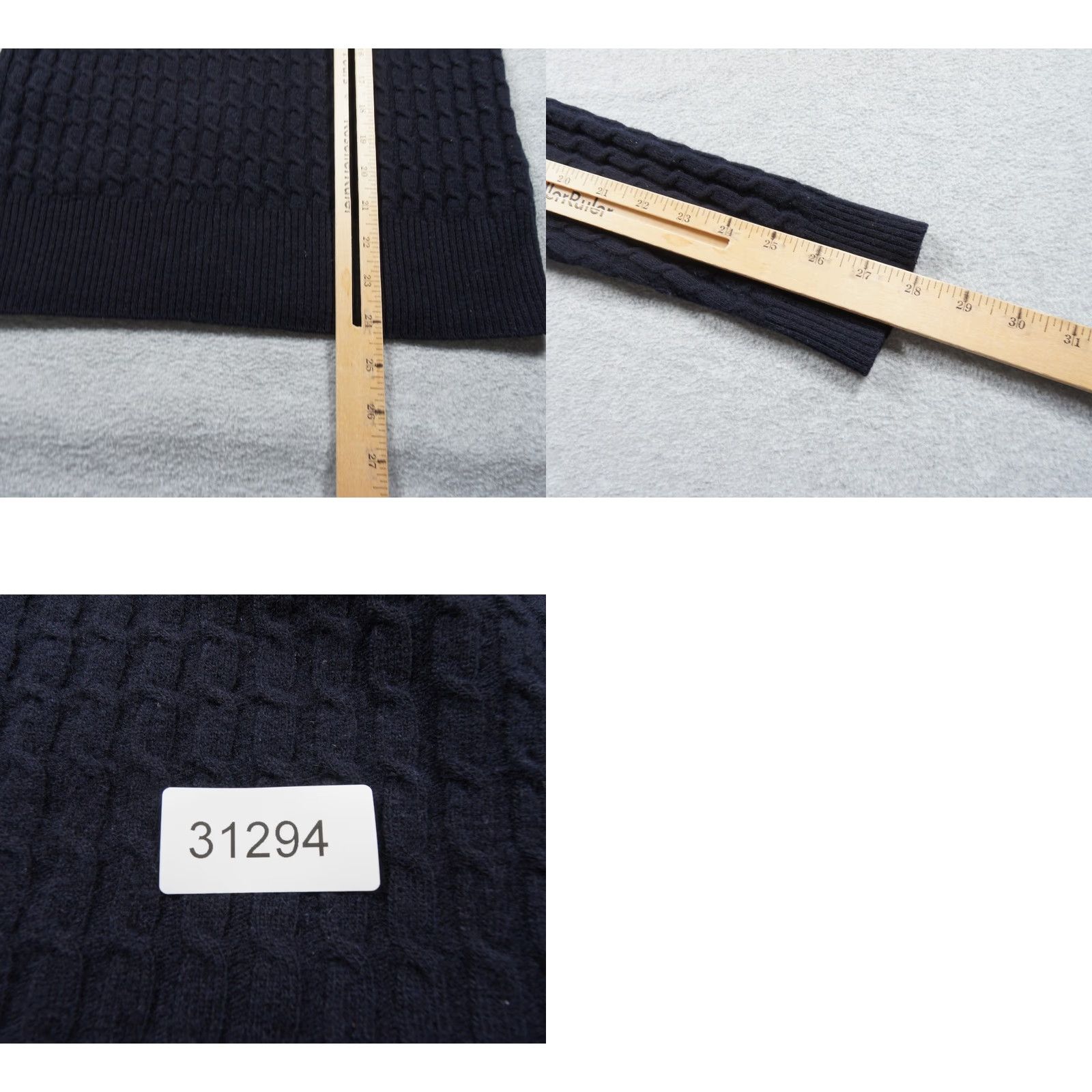 Barbour Barbour Sweater Womens Size 10 Blue Cable Knit Crewneck Lamsbwool Langdale Pullover Knit Wool Carded All Seasons Regular Vintage N/A Size L / US 10 / IT 46 - 8 Thumbnail