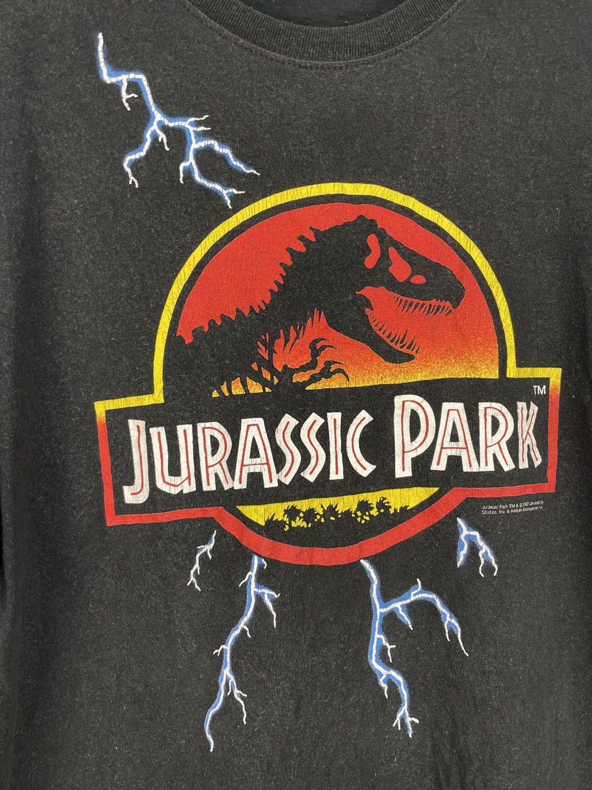 Universal Studios Vintage 90s Jurassic Park Lightning Logo Universal Studios Size US L / EU 52-54 / 3 - 4 Thumbnail