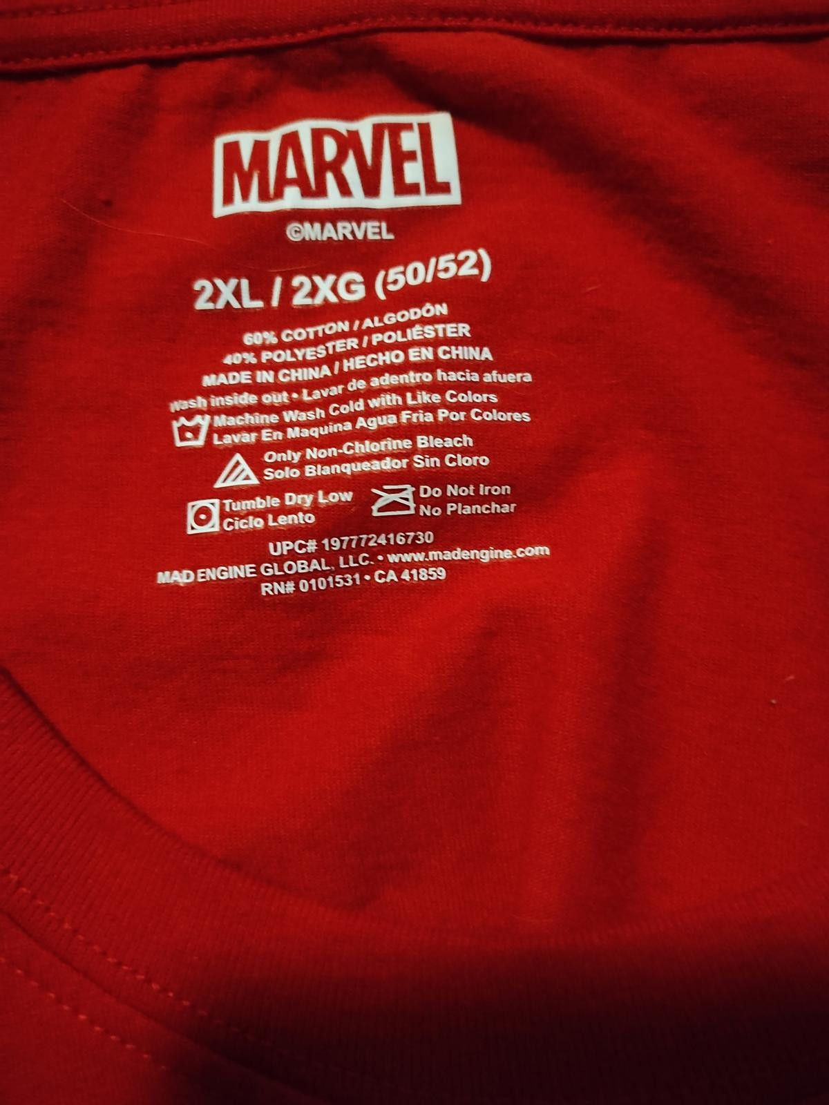 Marvel Comics Marvel Deadpool 'Chimichanga' Graphic Tee Size 2XL Size ONE SIZE - 7 Thumbnail