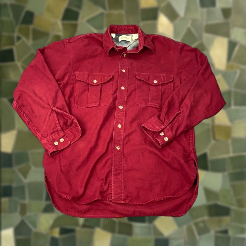 Eddie Bauer VINTAGE Eddie Bauer Men’s Flannel Shirt Adult Medium Red 90s Outdoor Casual Size US M / EU 48-50 / 2 - 1 Thumbnail