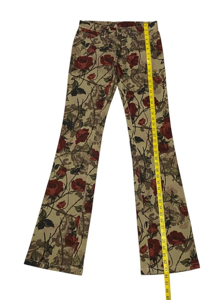 Tornado Mart 💃 Tornado Mart Japan Flare Printed Flower Stretch Jeans Size 28" / US 6 / IT 42 - 15 Thumbnail