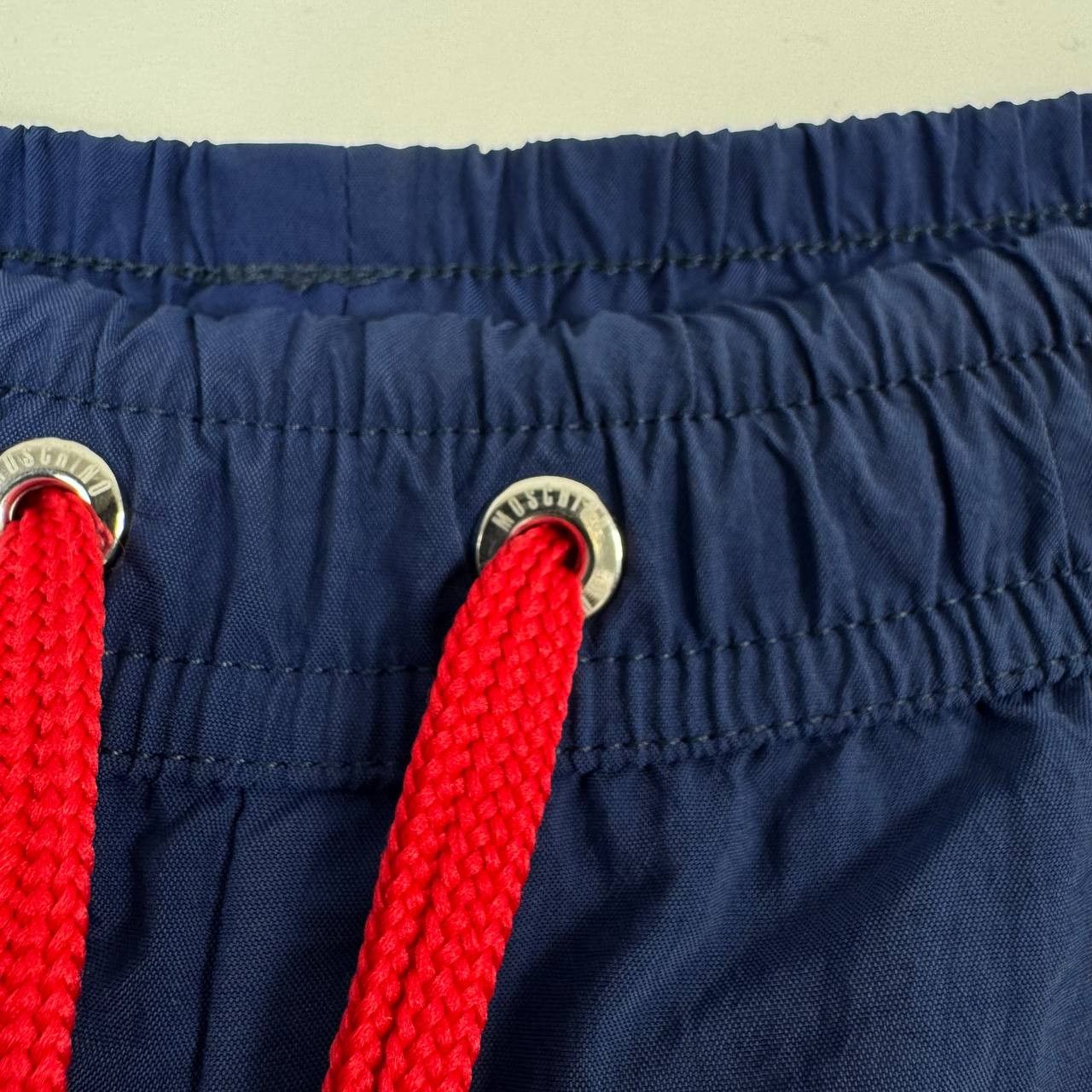 Moschino Moschino Swim Shorts Navy Logo Print Mens Beach Trunks M Size US 32 / EU 48 - 3 Thumbnail