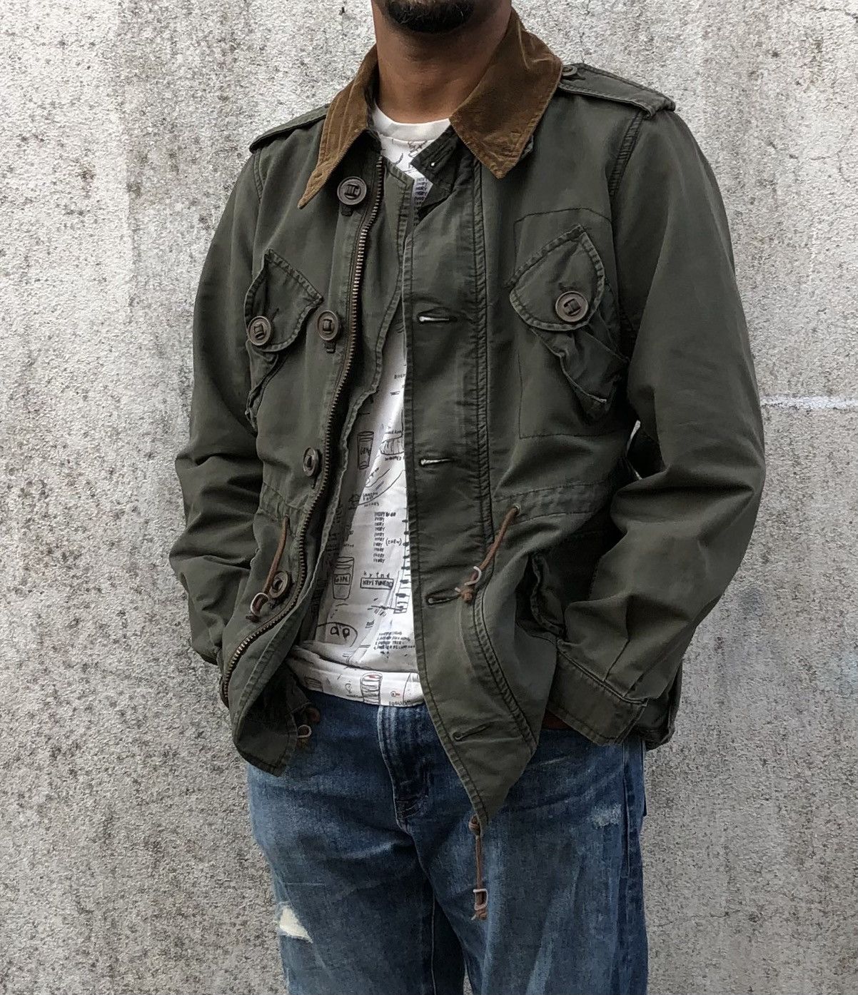 Vintage Vintage Fatigues Flash Report Military Army Combat Jacket Size US M / EU 48-50 / 2 - 3 Thumbnail