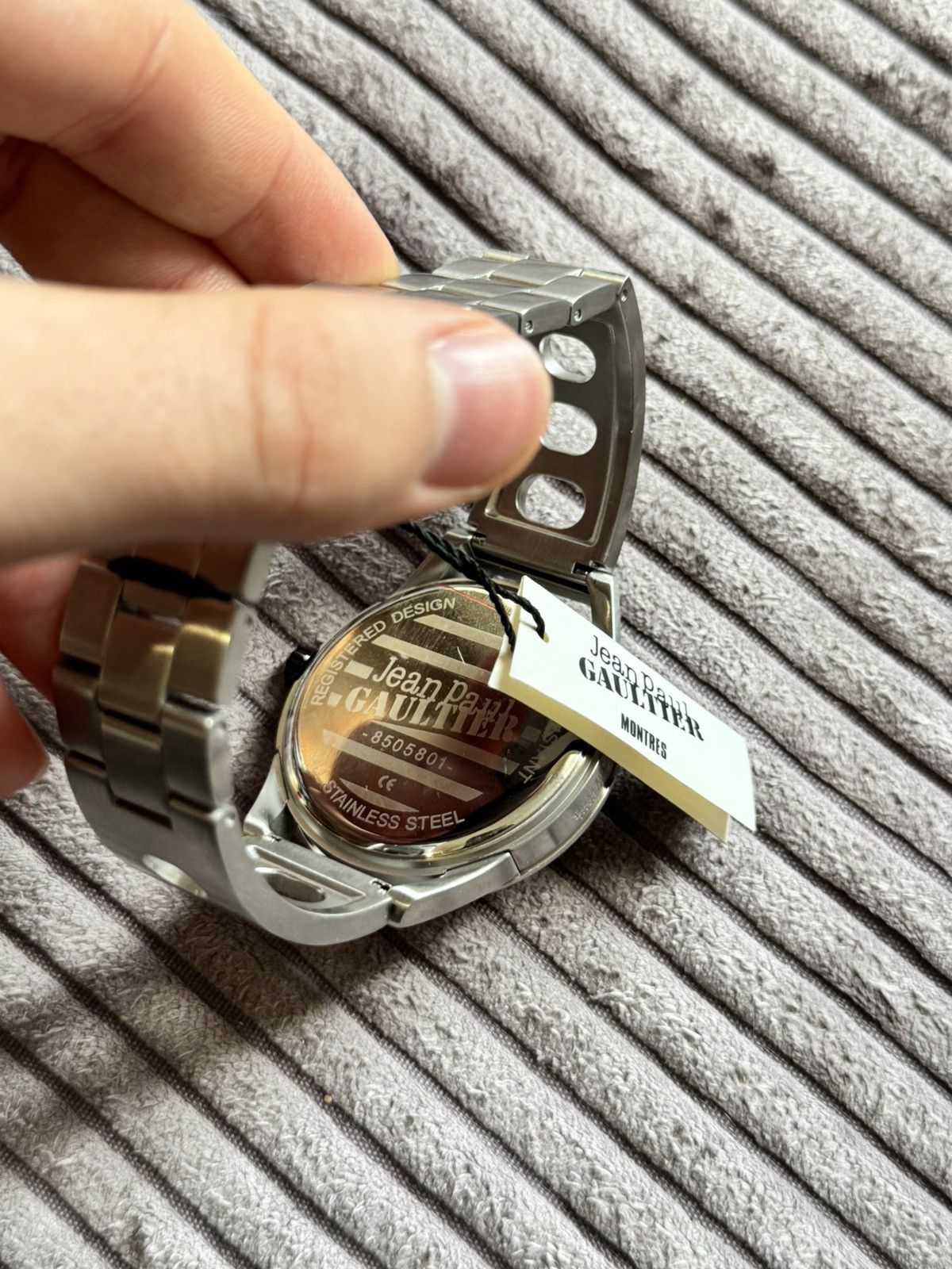 Jean Paul Gaultier Jean Paul Gaultier Archive Black Silver Man Watch Grail JPG Size ONE SIZE - 5 Thumbnail