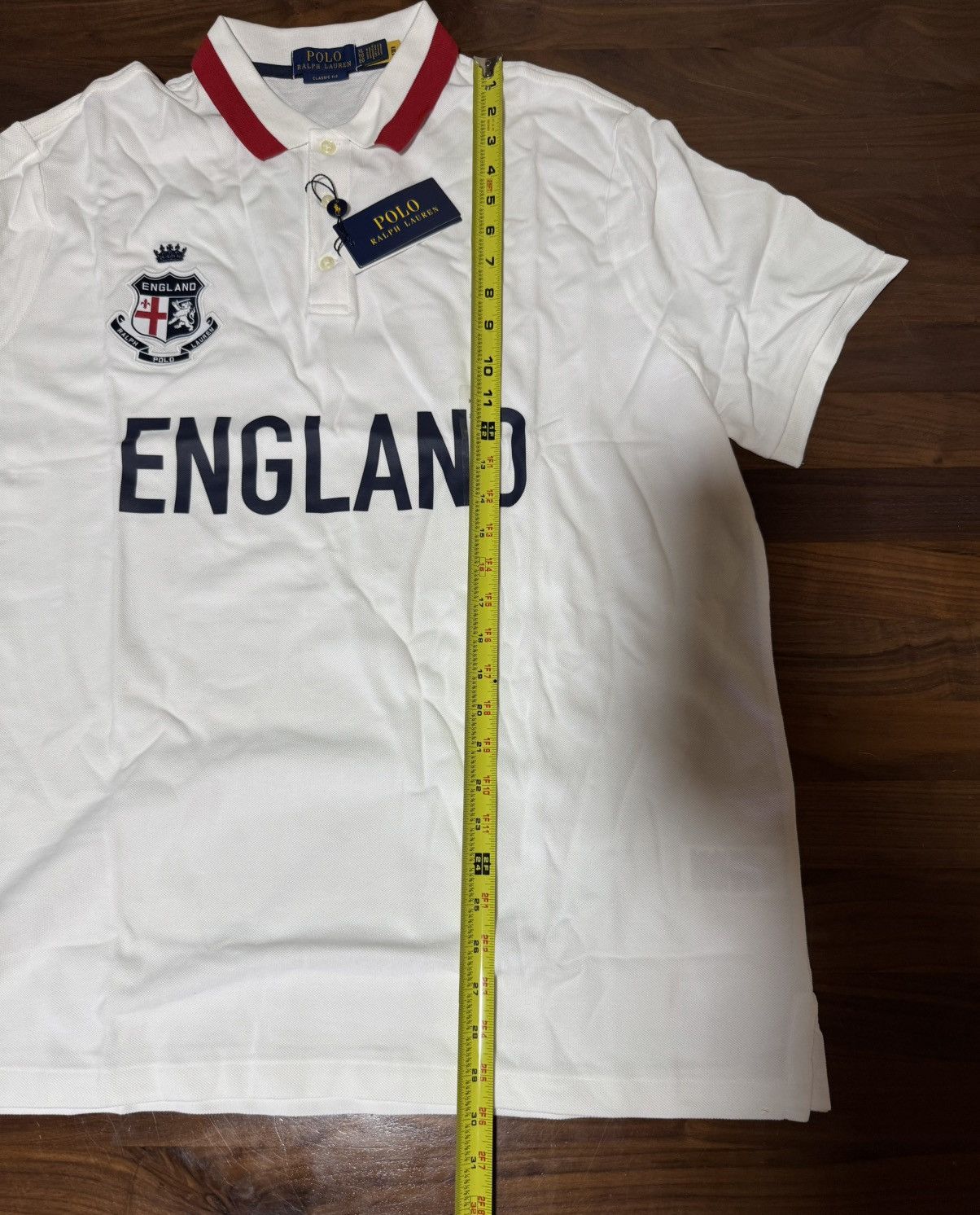 Polo Ralph Lauren Polo Ralph Lauren Classic Fit Mesh Team England Polo Sz XL Size US XL / EU 56 / 4 - 7 Thumbnail