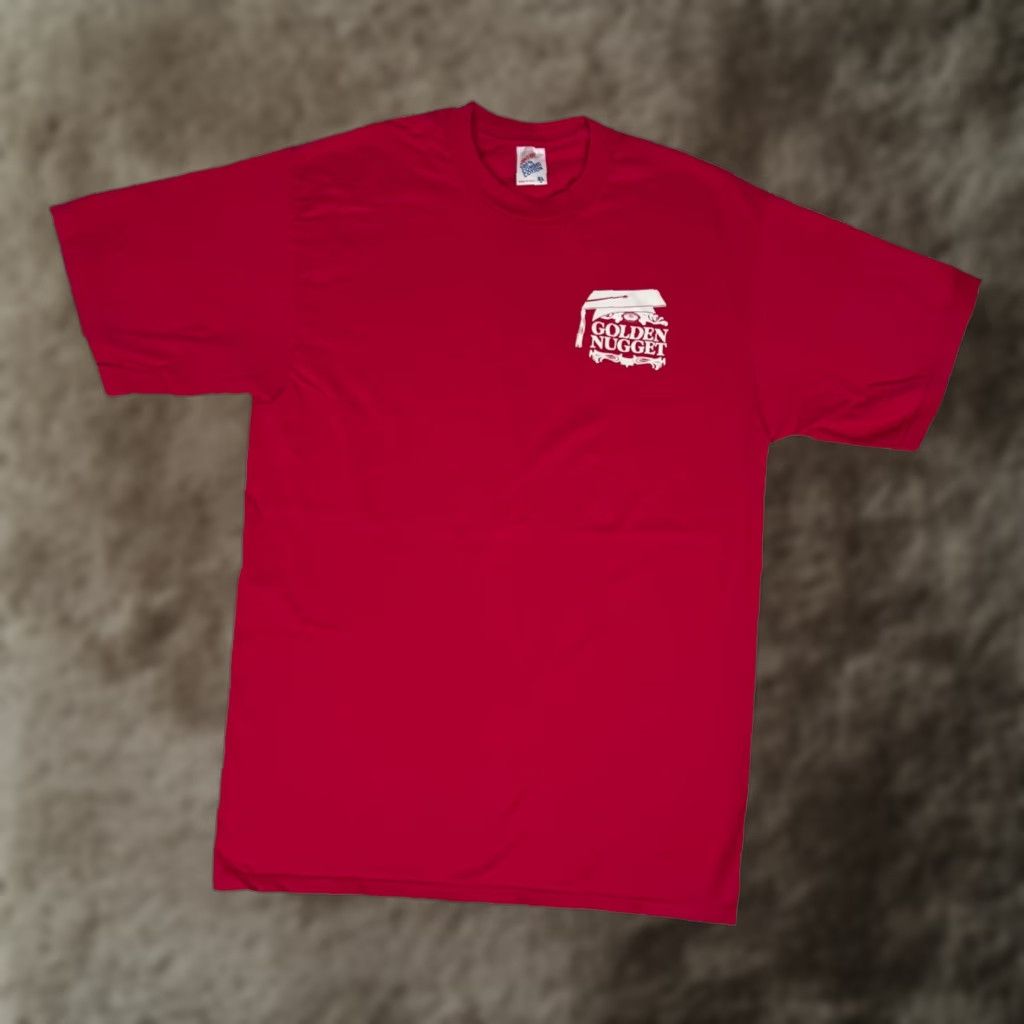 Jerzees VINTAGE Golden Nugget The Mirage Las Vegas T-Shirt XL 90s Made in USA Size US XL / EU 56 / 4 - 1 Thumbnail