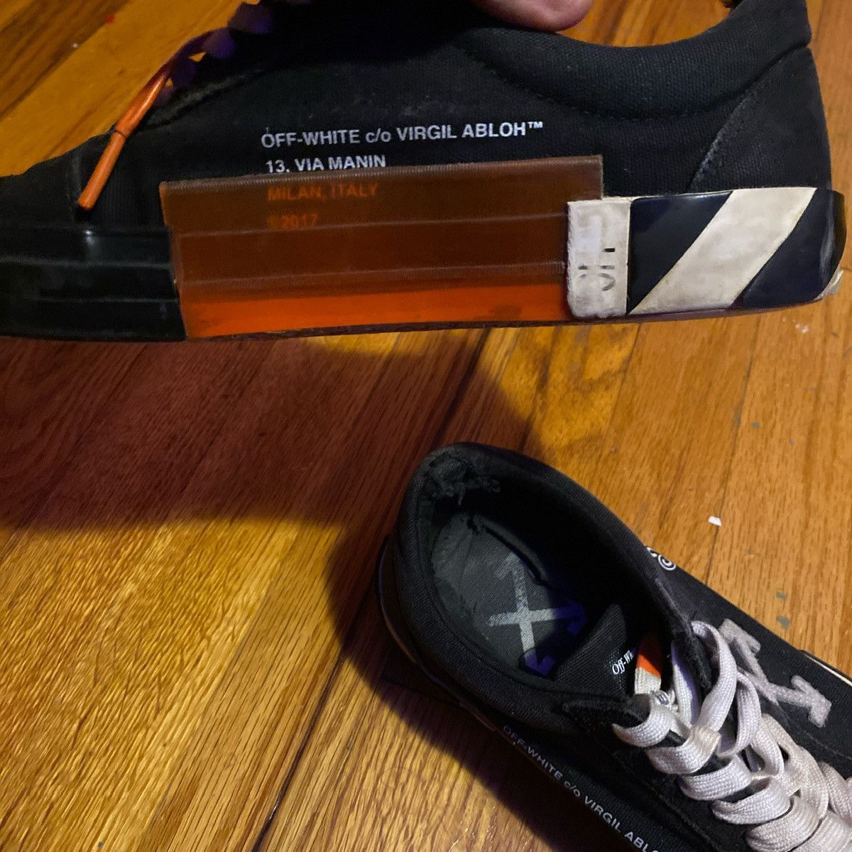 Off-White Mens Off-White Vulc Low “Black” Size 10 Size US 10 / EU 43 - 7 Thumbnail