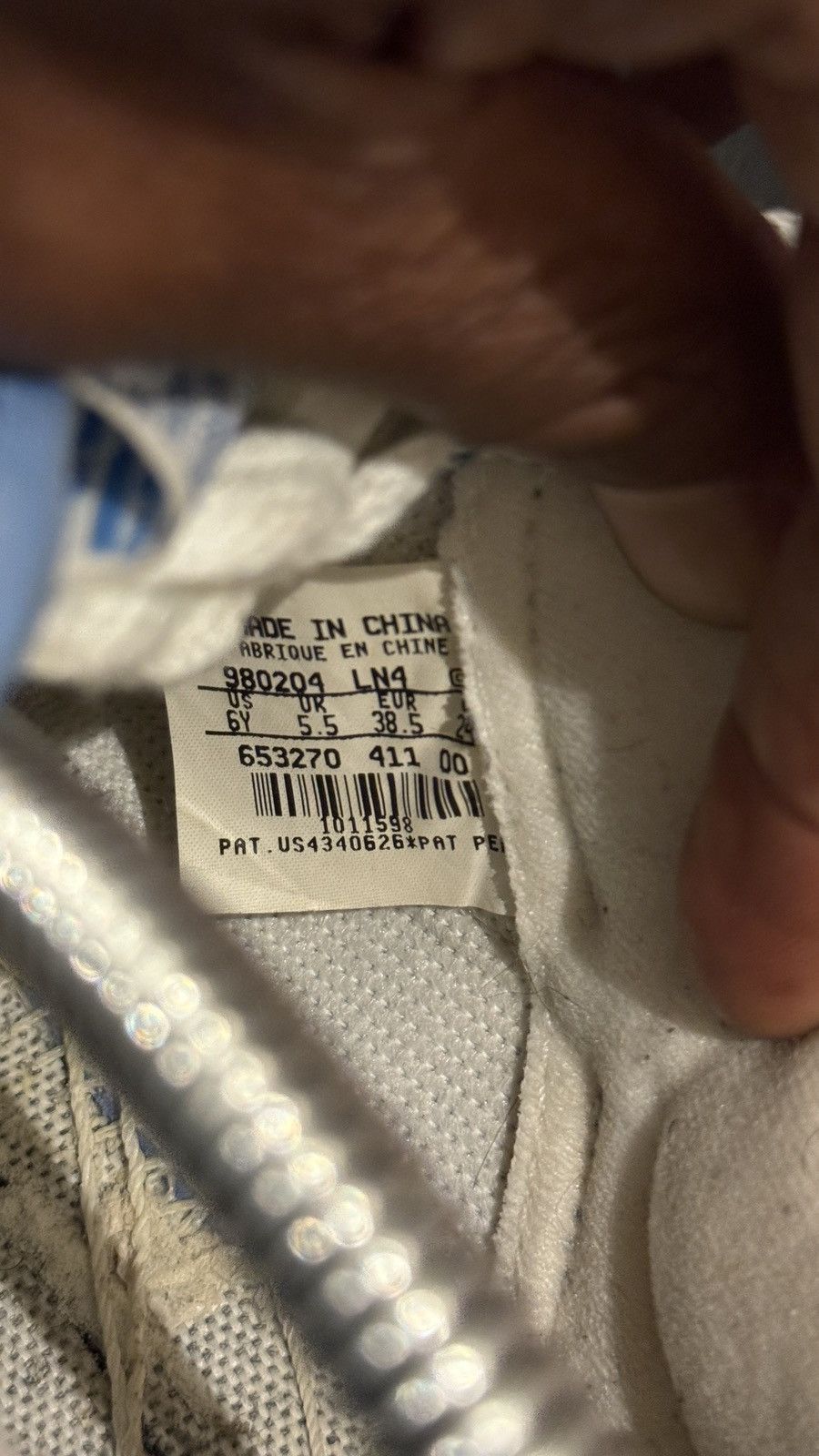 Nike Vintage Nike Air Force 1 Carolina Blue 90s Sz 6 - 653270 411 Size US 6 / EU 39 - 7 Thumbnail