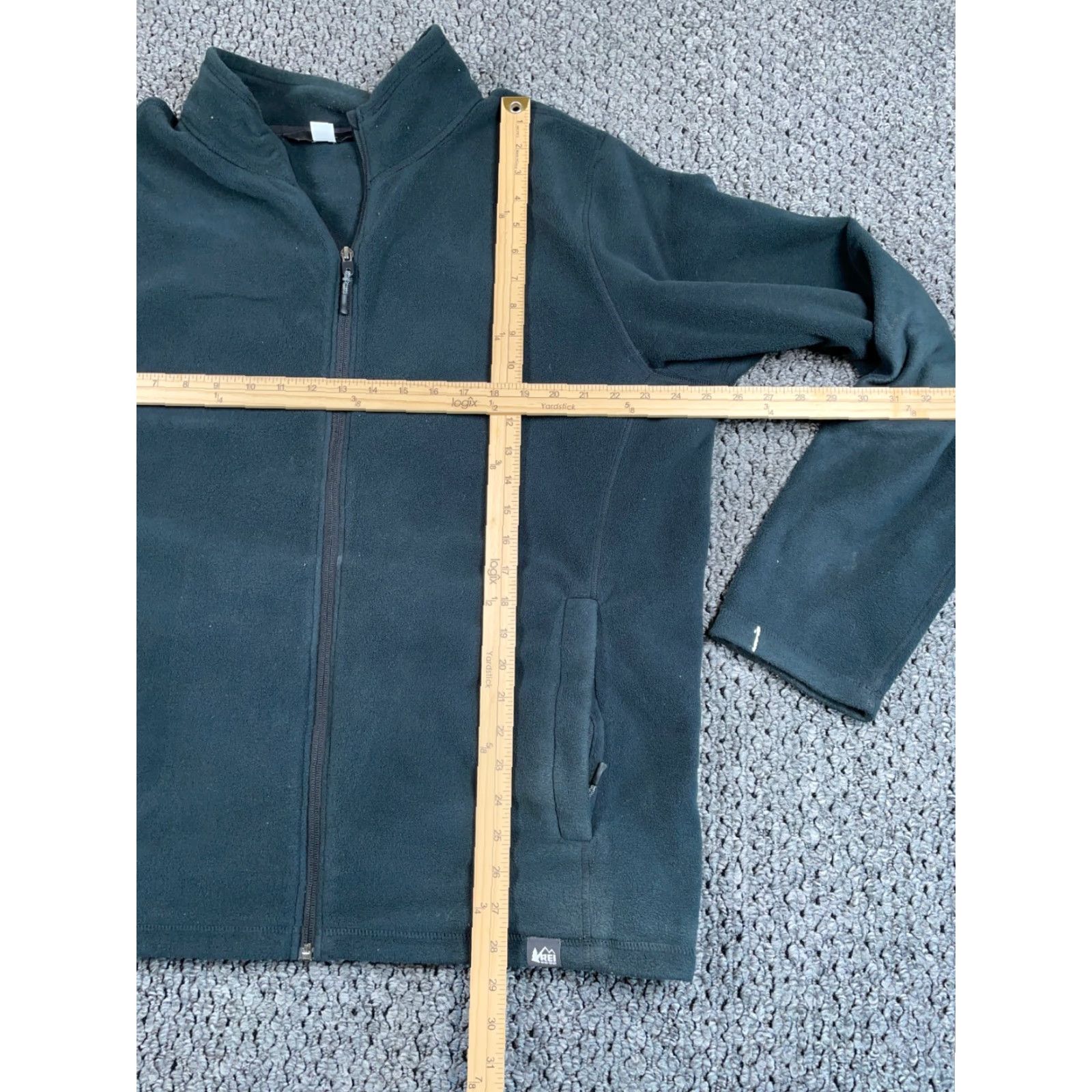 Vintage REI Co-Op Zip Up Fleece Jacket XL Black Unlined Pockets Zip Outdoor Adult Size US XL / EU 56 / 4 - 5 Thumbnail