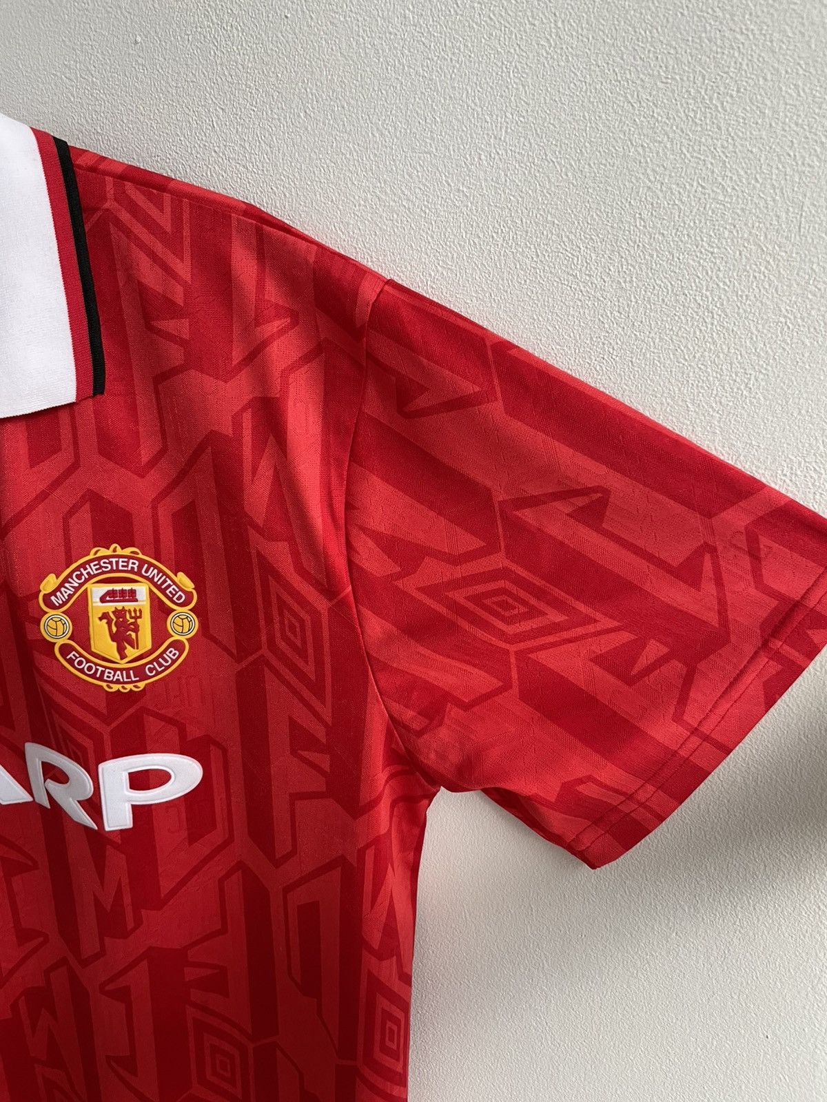 Vintage MANCHESTER UNITED 1992 1993 1994 Reissue Fotbal Shirt Jersey Size US XL / EU 56 / 4 - 4 Thumbnail