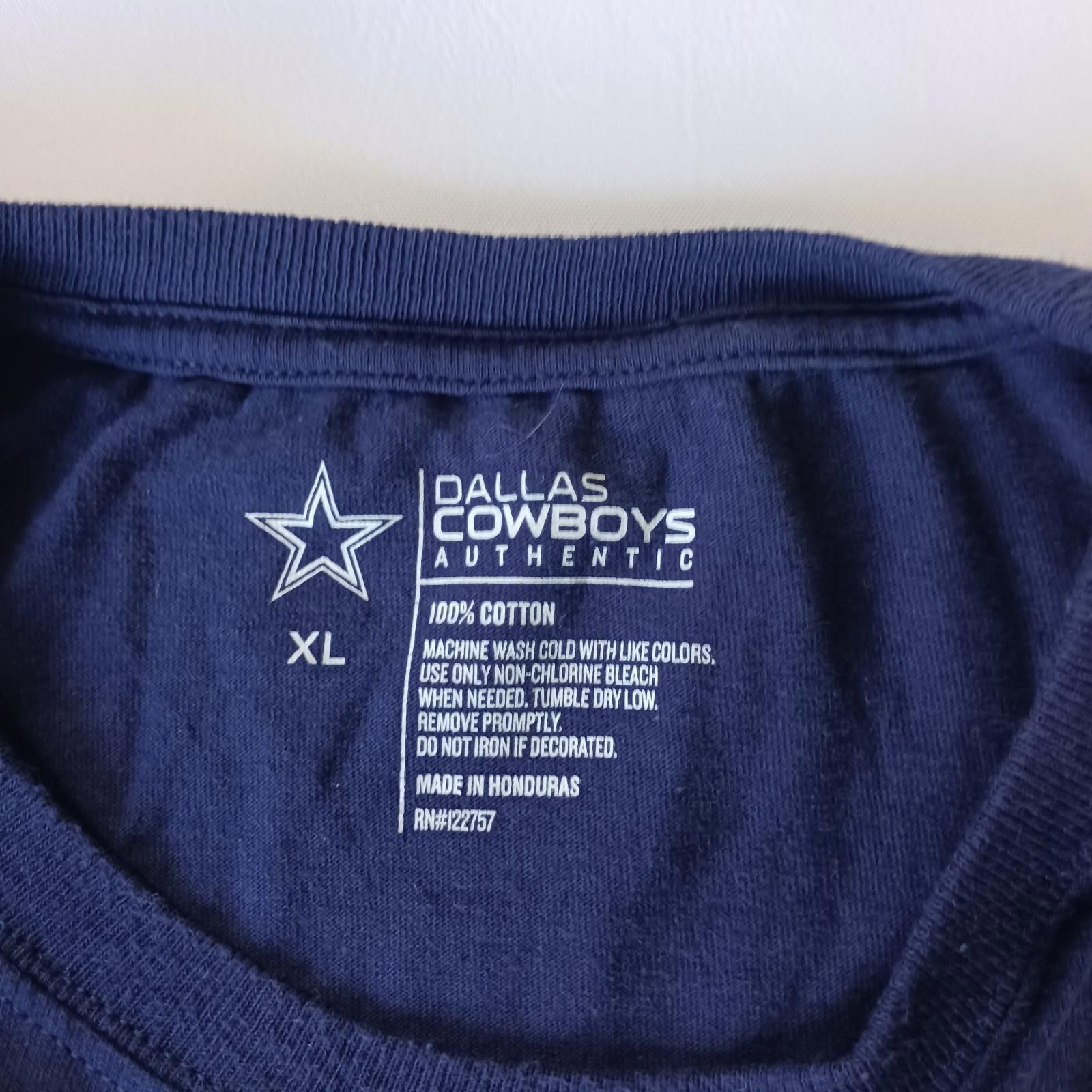 Other Dallas Cowboys Authentic Men’s Navy Blue Cowboys T-Shirt XL Size ONE SIZE - 3 Thumbnail
