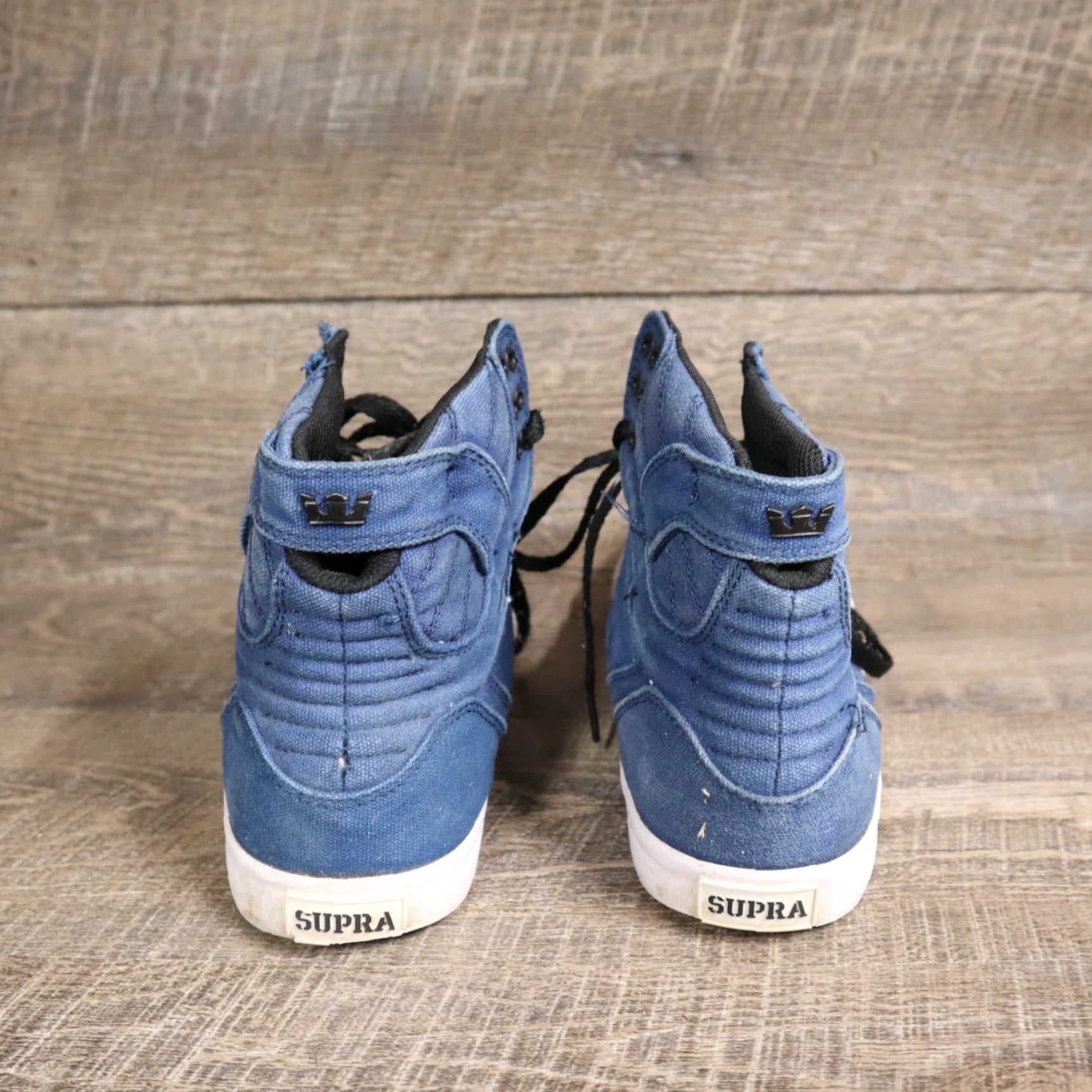 Supra Vintage Supra Skytop Sneakers Men 10 Athletic Black Navy 90s Size US 10 / EU 43 - 4 Thumbnail