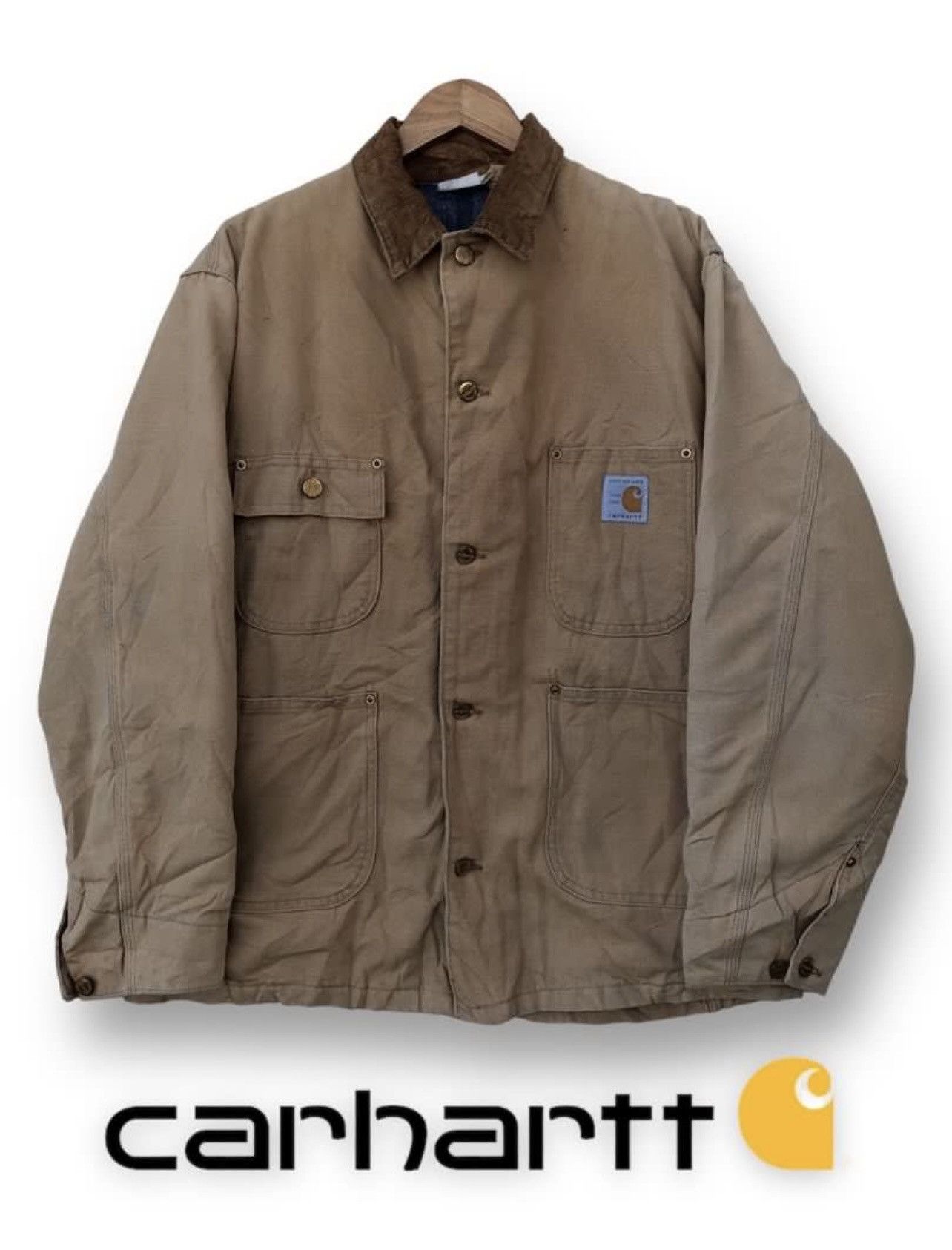 Carhartt 🔥Vintage 90's Carhartt Blanket-lined Michigan/Chore Jacket Size US L / EU 52-54 / 3 - 3 Thumbnail