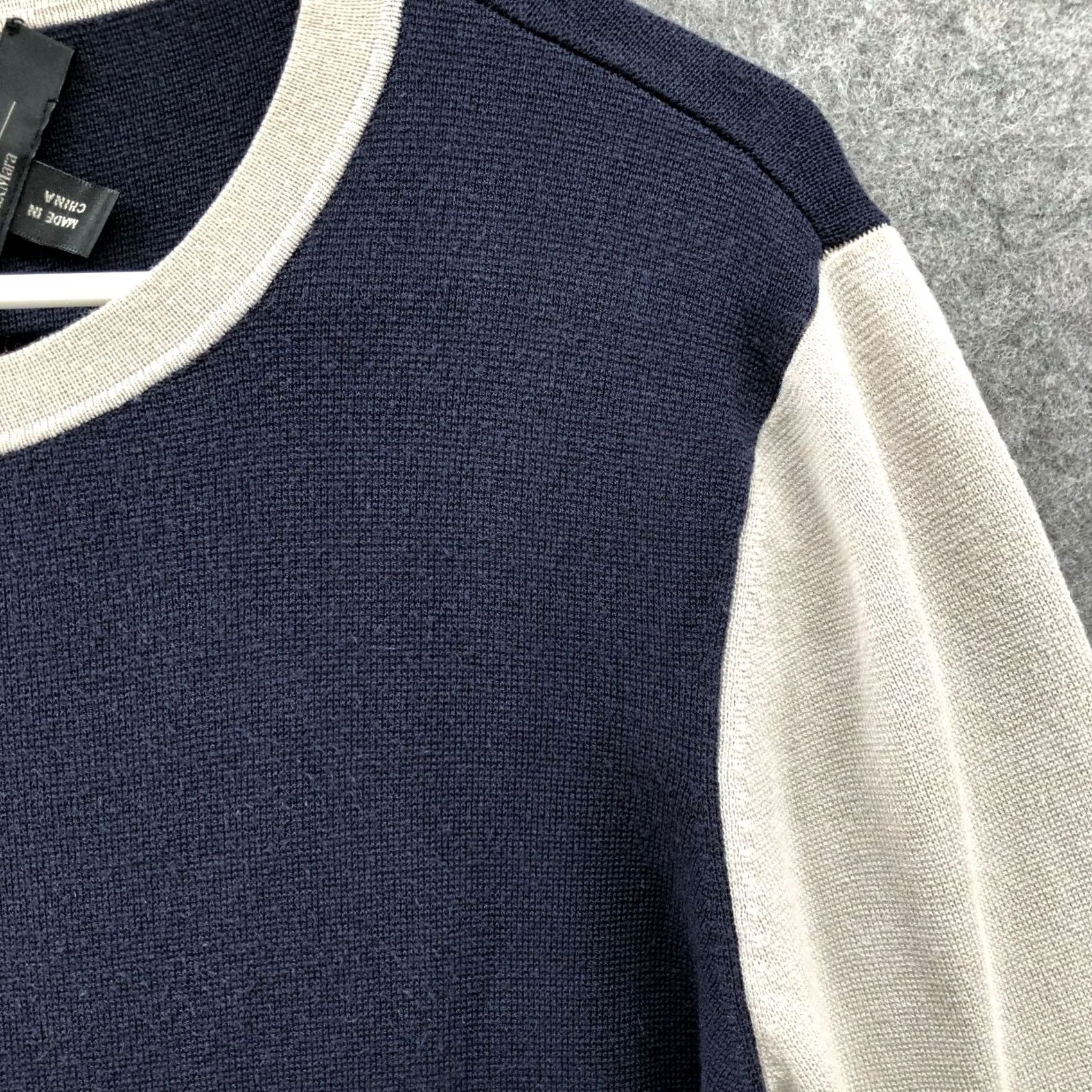 Vintage Weekend Max Mara Tunic Sweater Womens S Navy Blue Ivory Crewneck Pullover_S Size S / US 4 / IT 40 - 5 Thumbnail