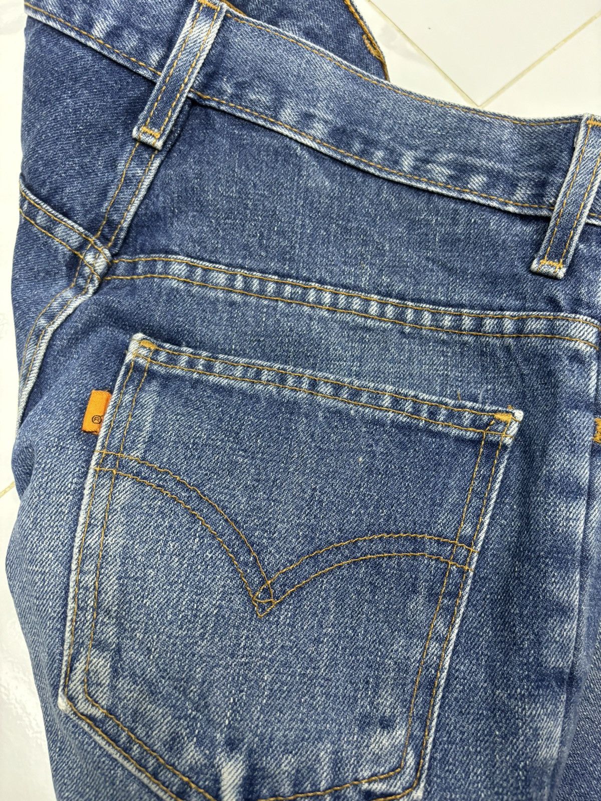 Levi's VINTAGE 80s LEVIS 646 ORANGE TAB BOOTCUT DENIM JEANS Size US 29 - 11 Thumbnail