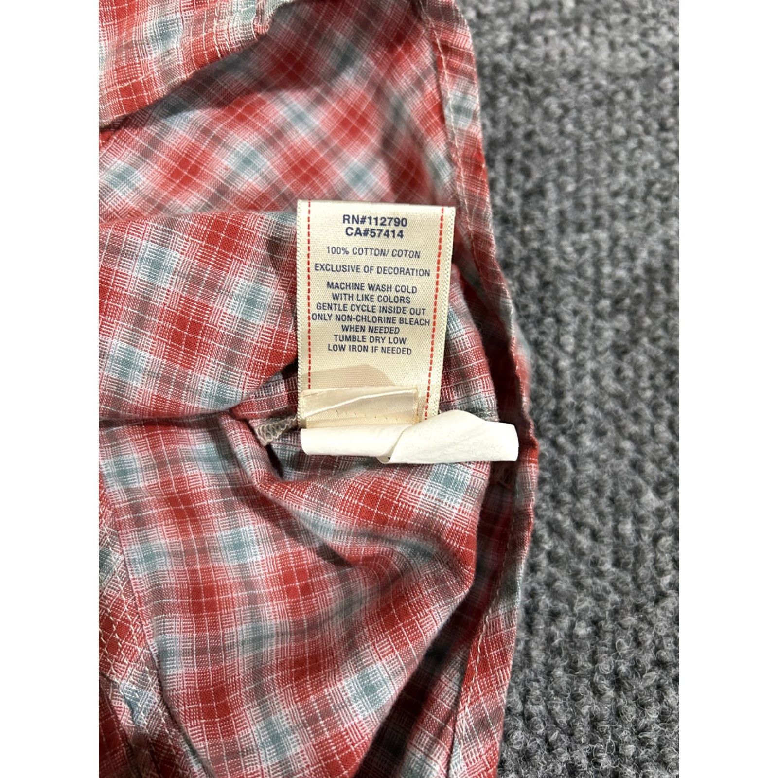 True Religion VINTAGE True Religion Shirt Mens Large Red Blue Plaid Pearl Snap Western Size US L / EU 52-54 / 3 - 6 Thumbnail